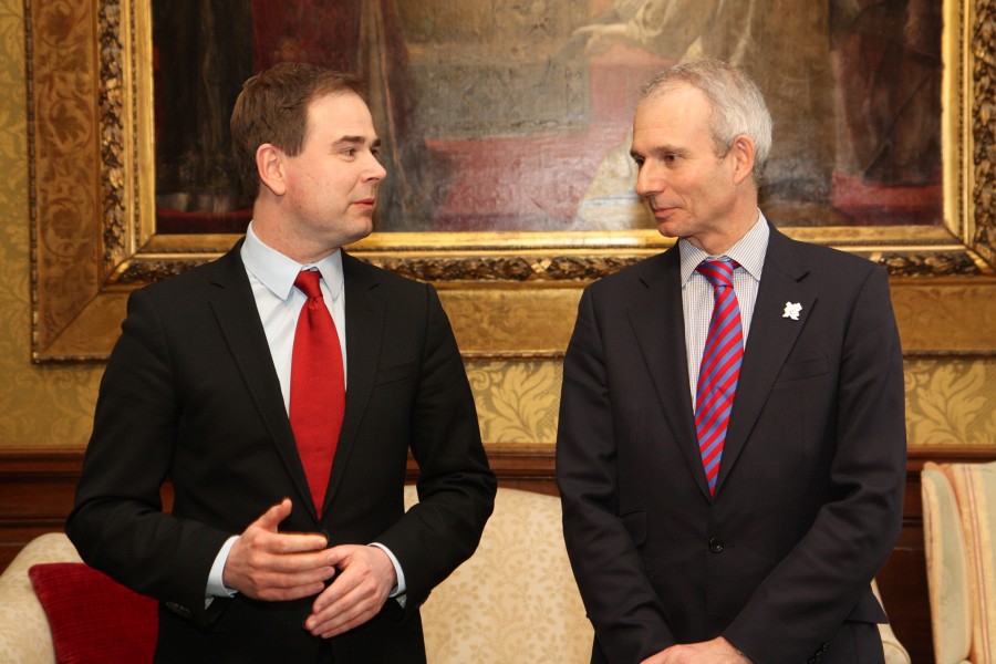 Minister for Europe David Lidington meeting Nicolai Wammen, Danish Minister for European Affairs in London, 9 February 2012. (6846079949)