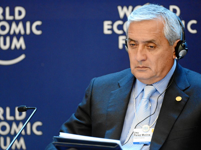 Otto Perez Molina at World Economic Forum 2013