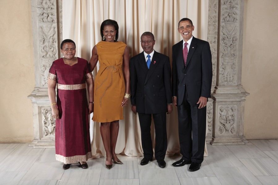 Pakalitha Mosisili with Obamas