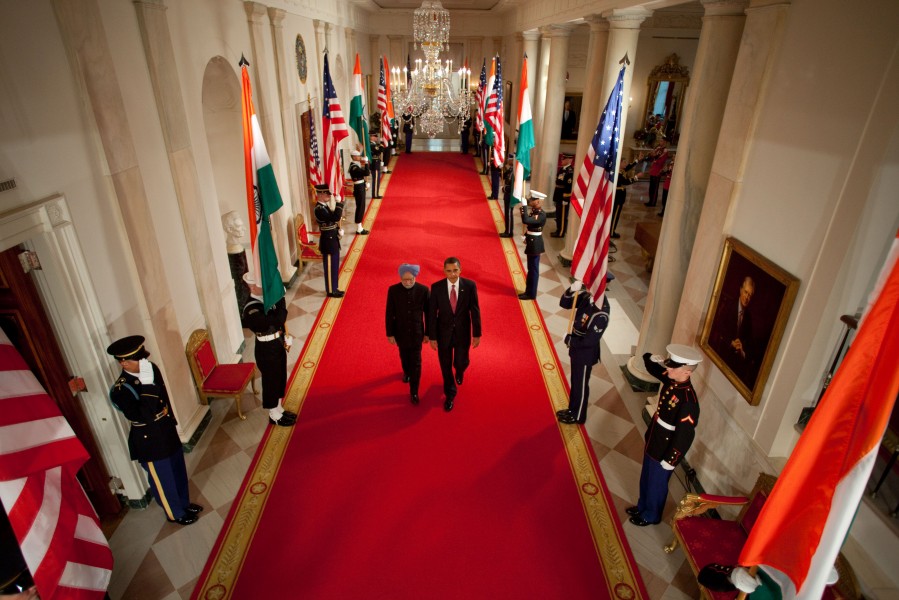 President Barack Obama meets with Prime Minister Manmohan Singh