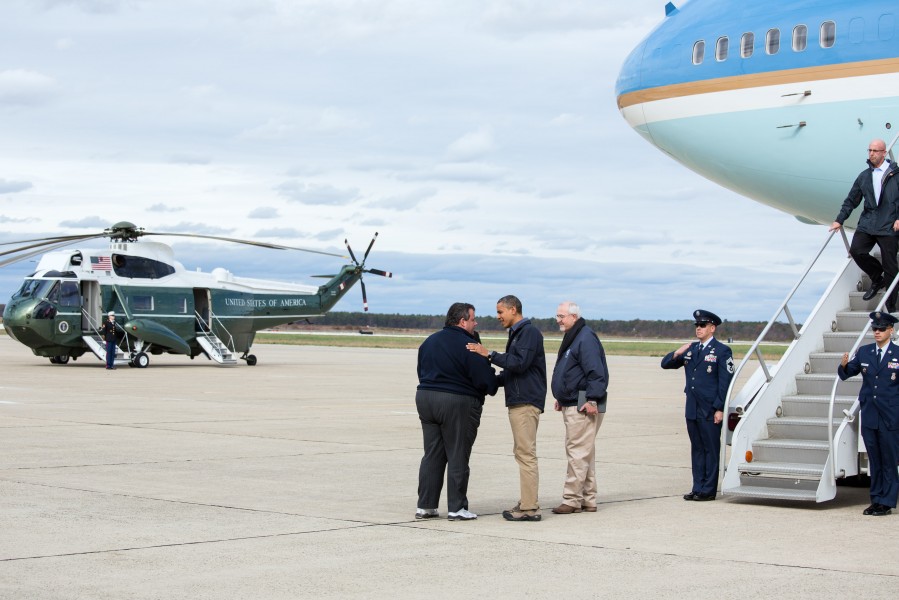 President Barack Obama Tours Storm Damage in New Jersey 2