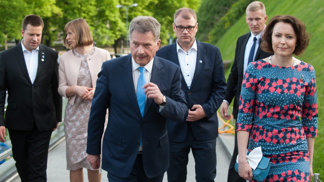 Soome ja Eesti riigipead Soome 100 kontserdil