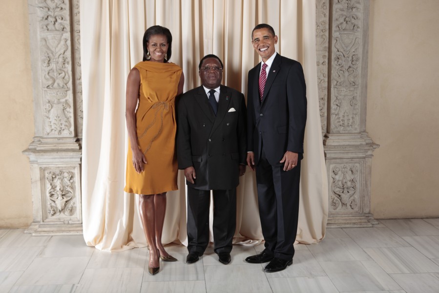 Youssouf Bakayoko with Obamas