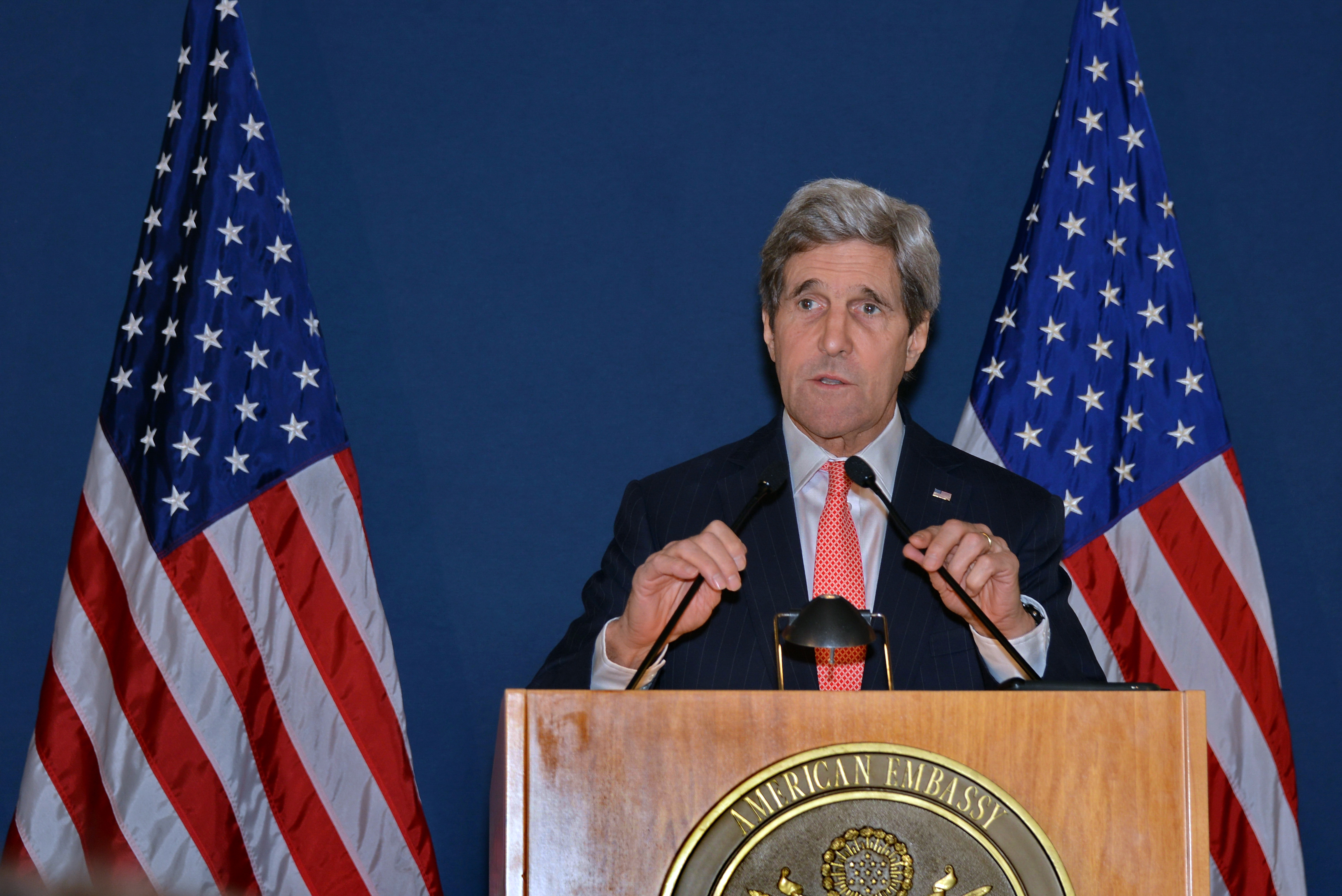 Secretary Kerry Addresses Reporters in Rome (12976467493)