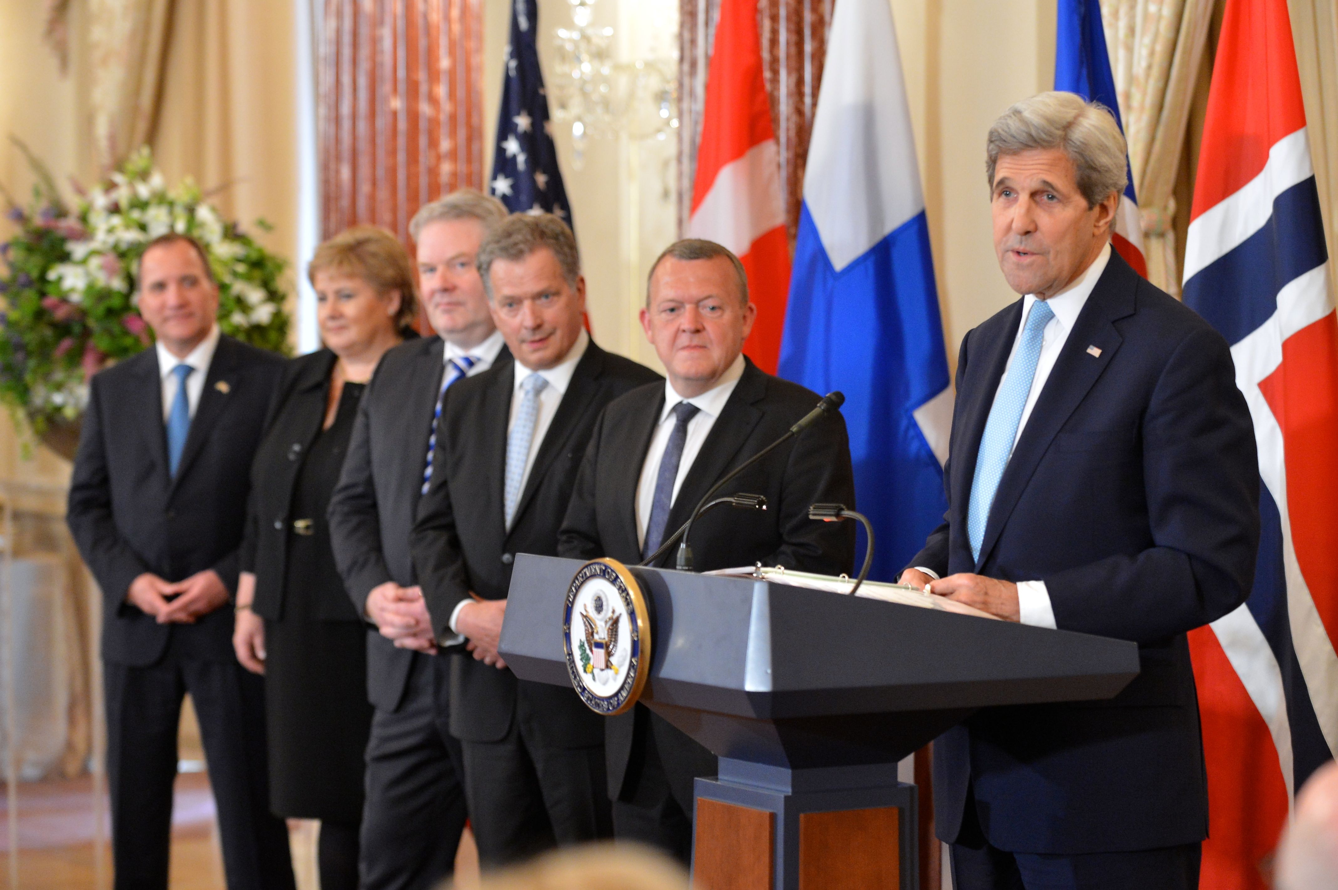 Secretary Kerry Delivers Remarks at a Working Luncheon He Hosted in Honor of Nordic Leaders (26961227636)