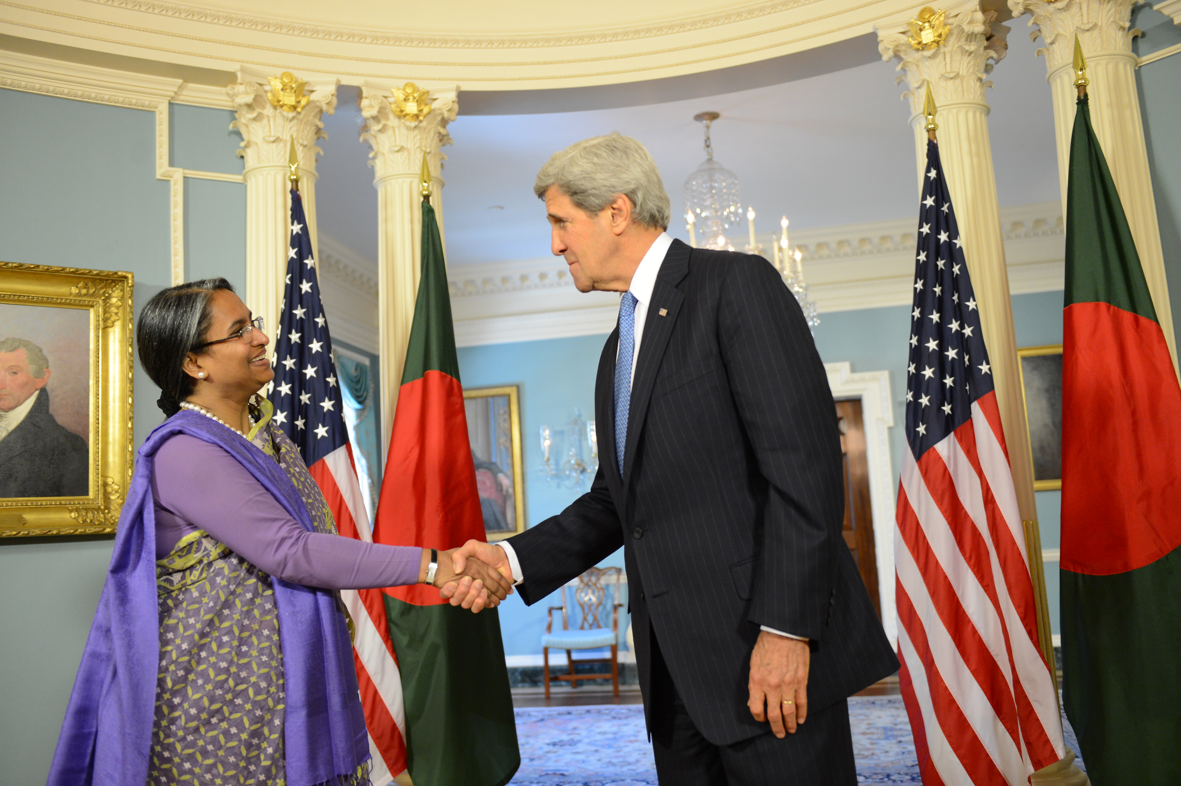 Secretary Kerry Meets With Bangladeshi Foreign Minister Moni (2)