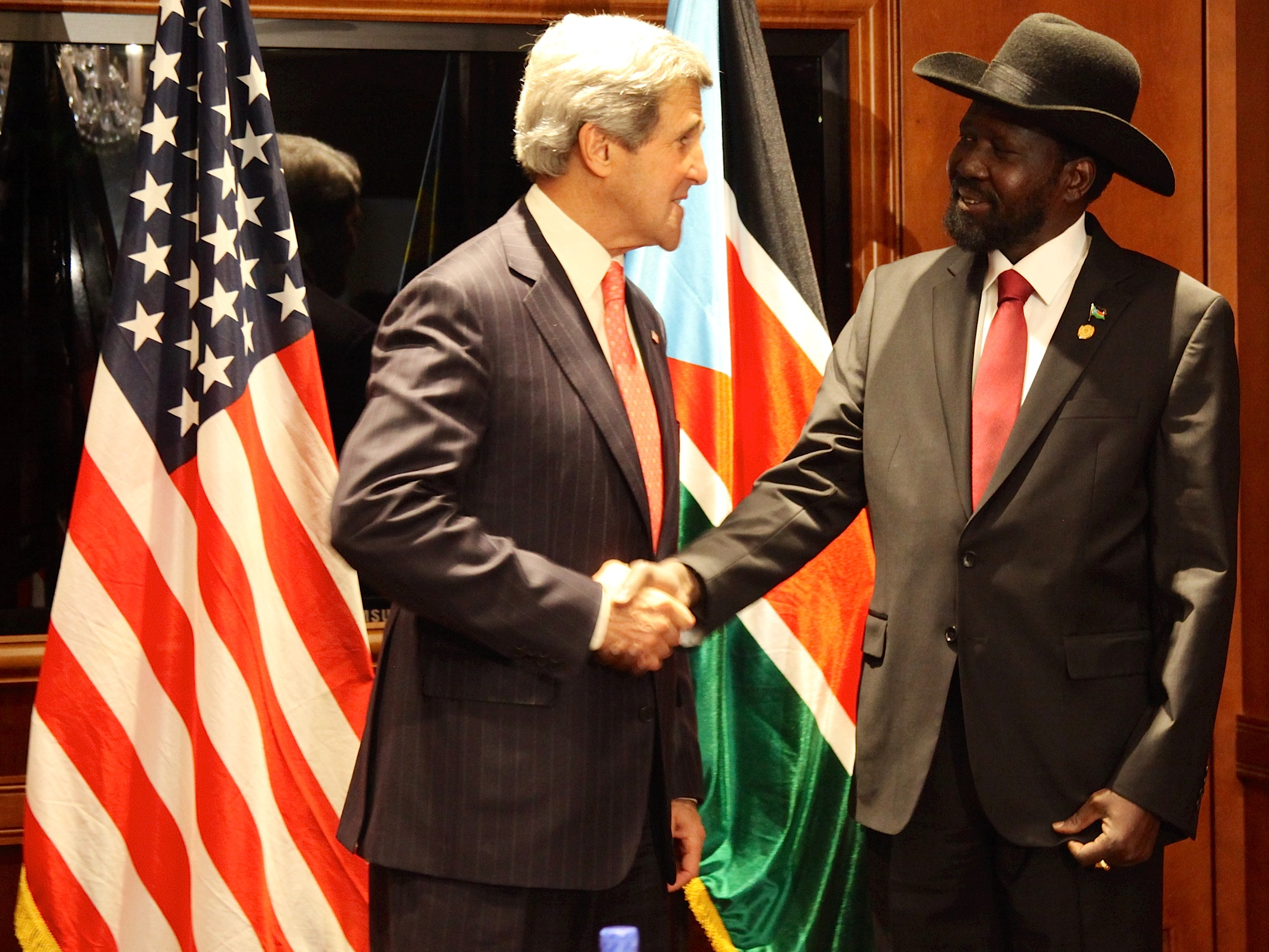 Secretary Kerry Meets With South Sudan President Kiir (3)