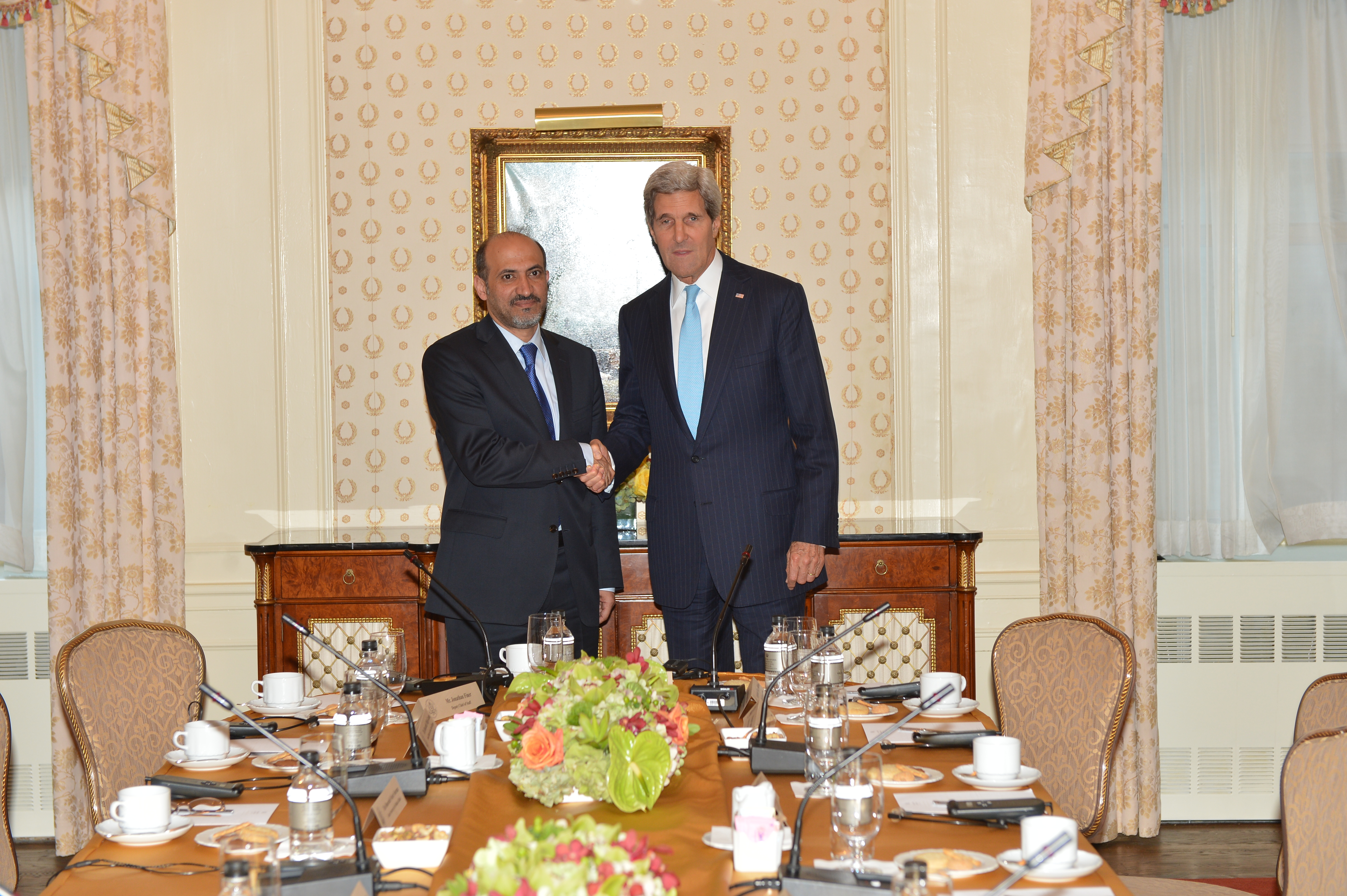 Secretary Kerry Meets With Syrian Opposition Coalition Chairman Ahmed Assi al-Jarba (9925964995)