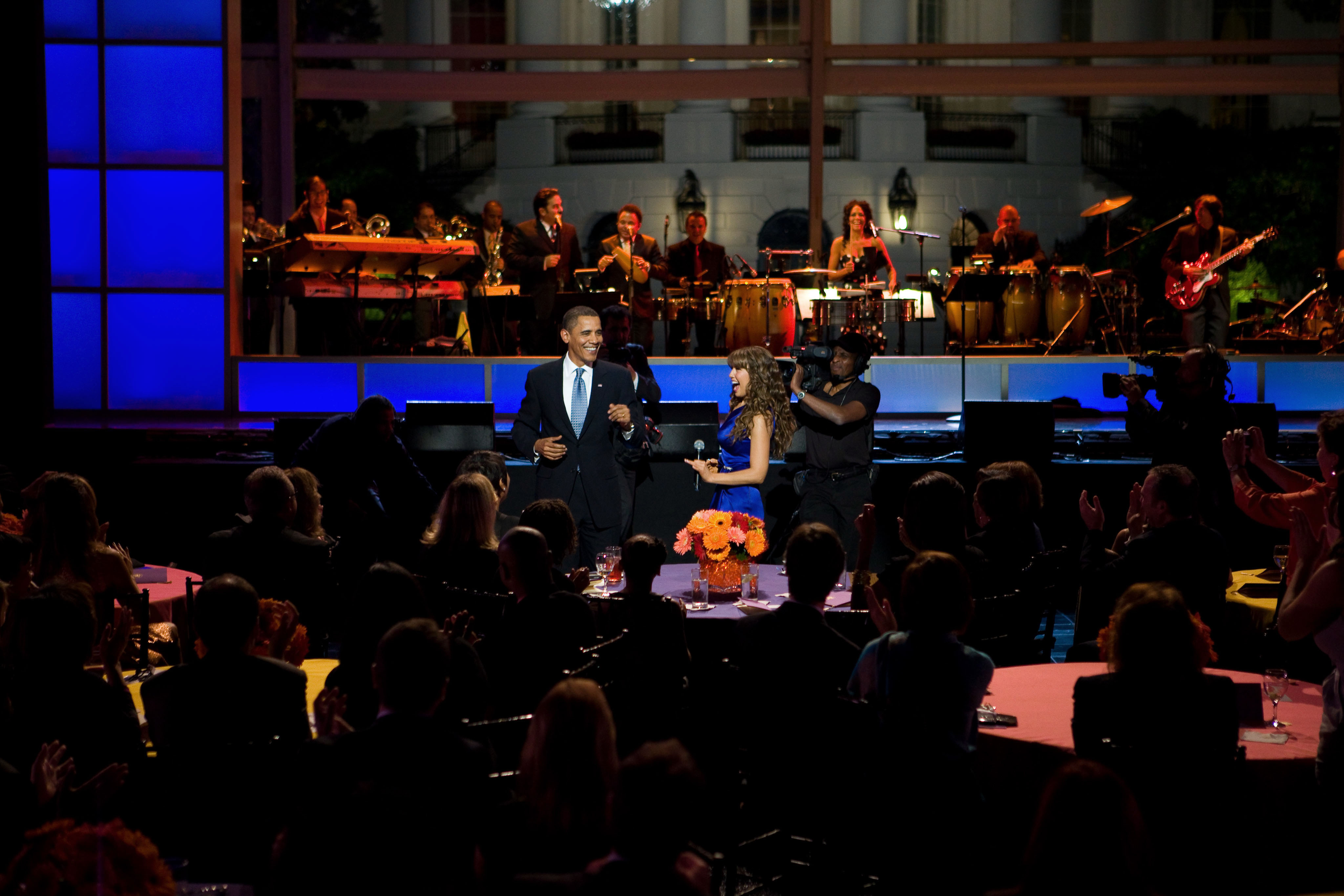 Thalia and Barack Obama