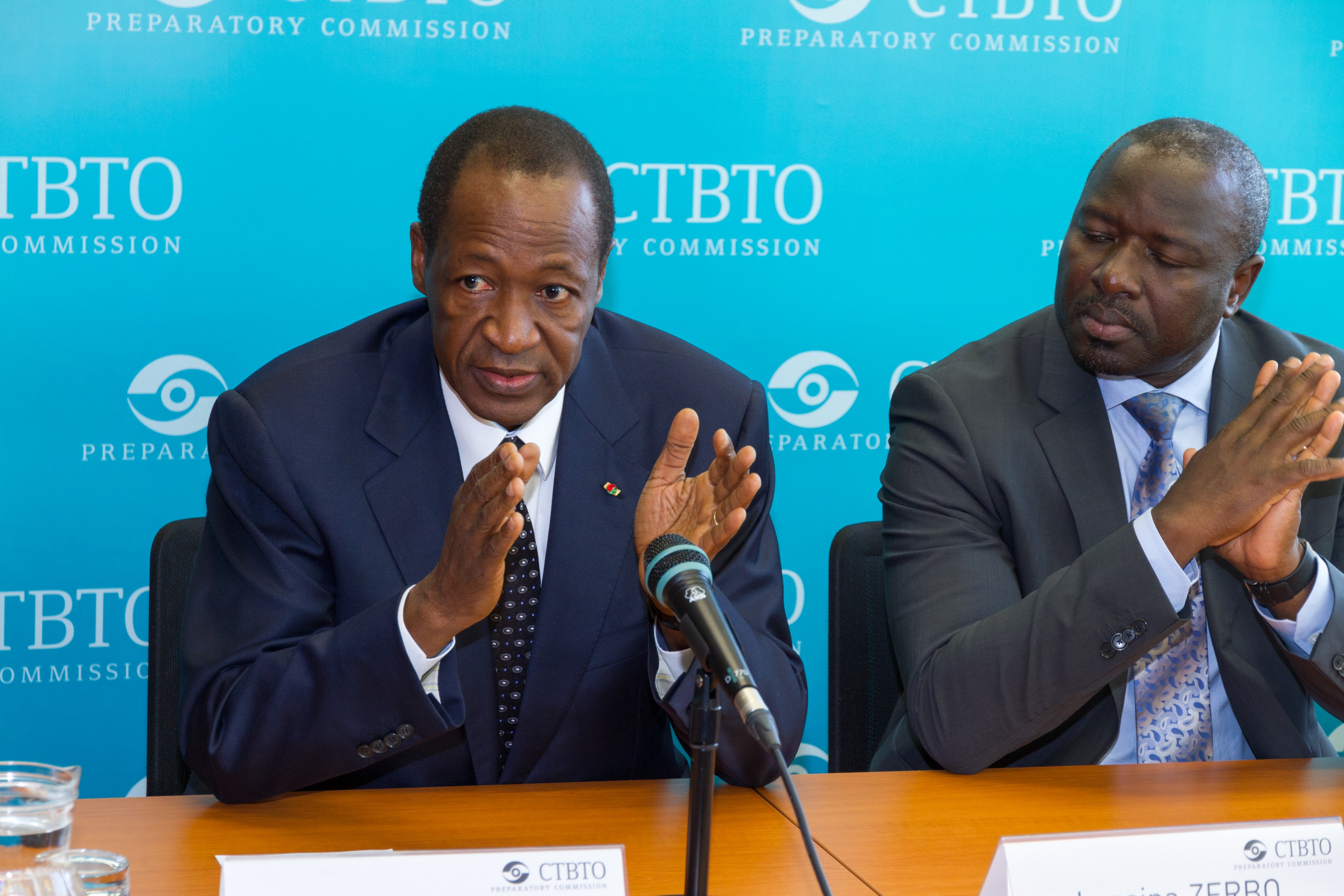 Blaise Compaoré at the CTBTO (13 June 2013)