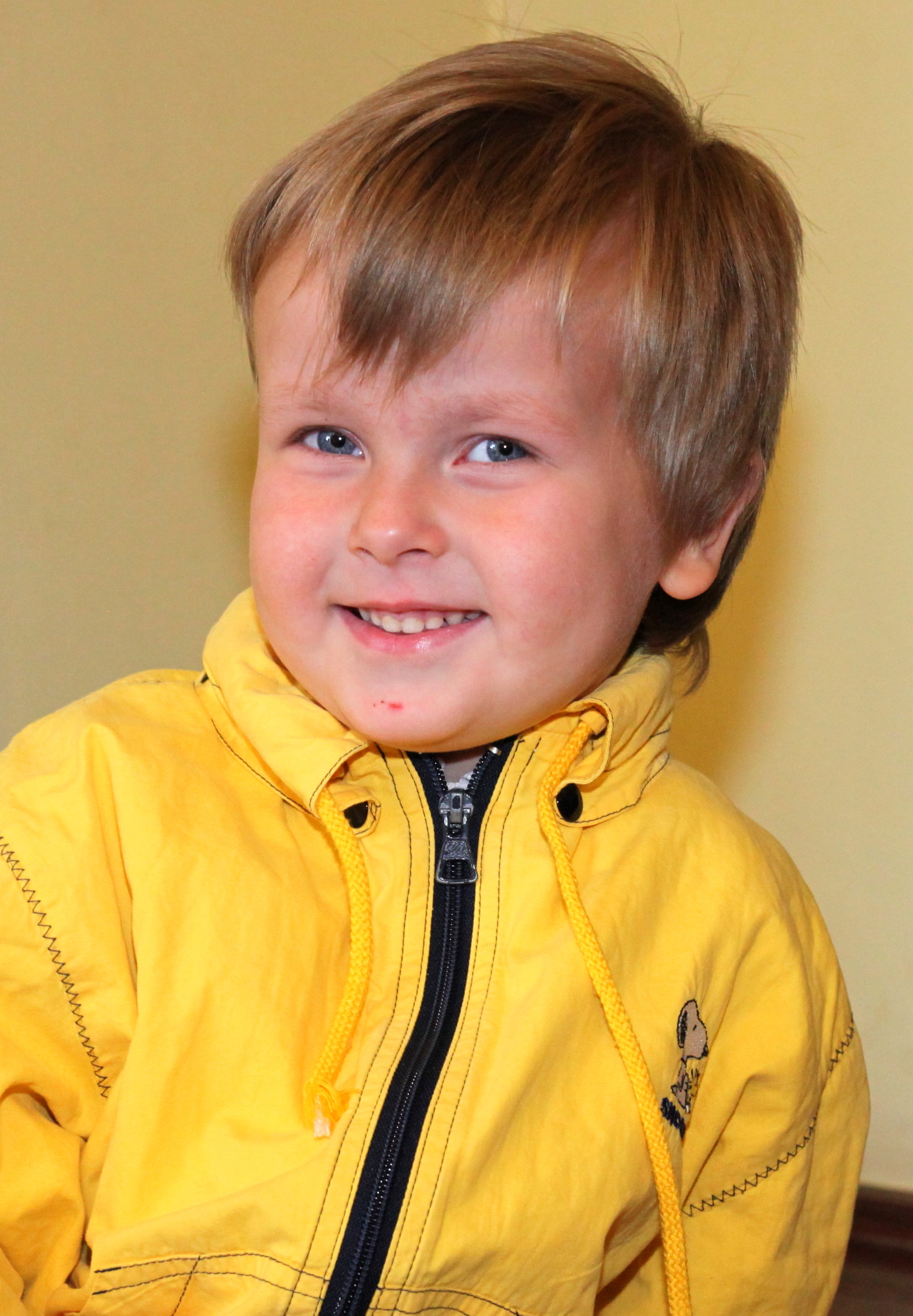 a cute small Catholic boy in a Church, September 2012
