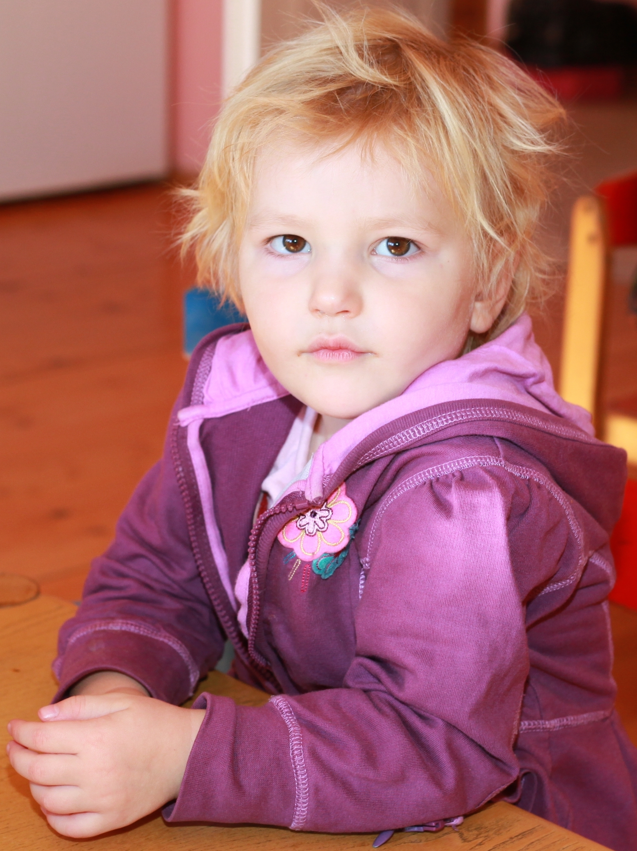 a cute Catholic child girl
