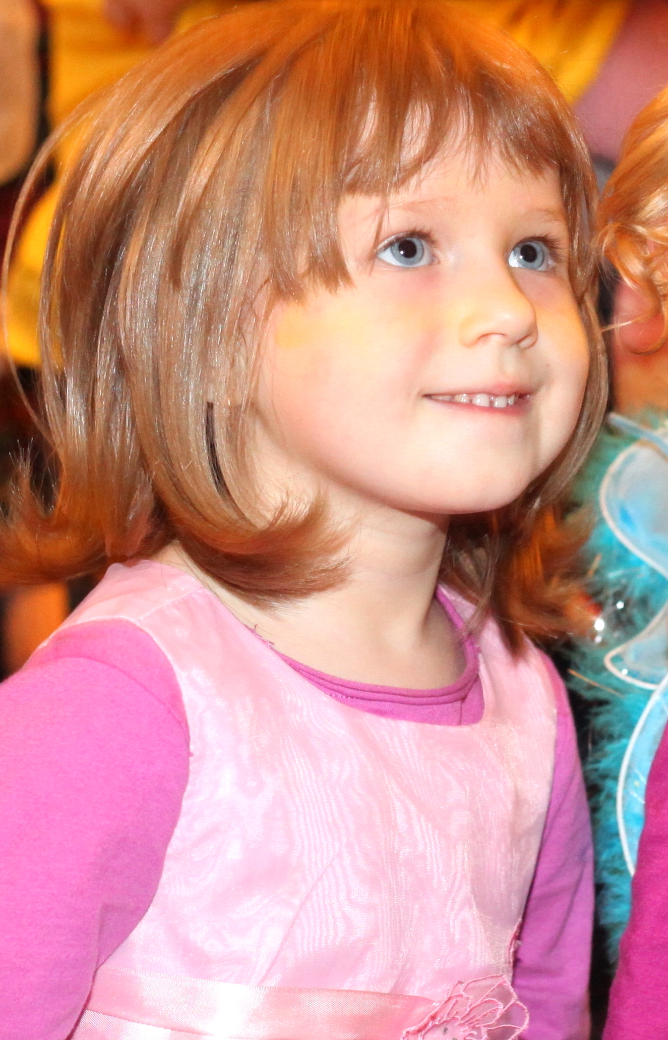 a cute amazing child girl in a Catholic kindergarten, photo 6