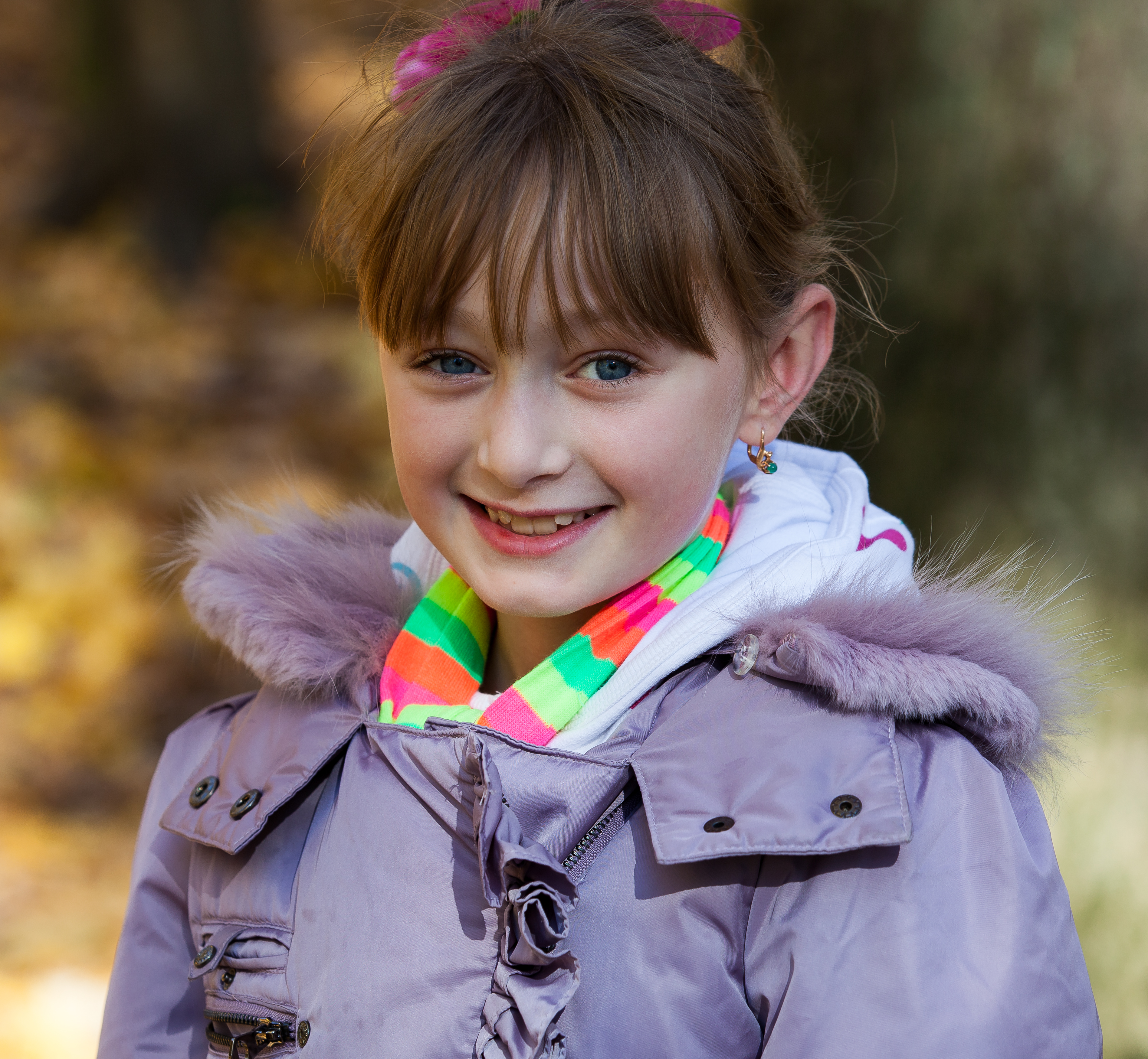 a cute Roman-Catholic schoolgirl photographed in October 2013