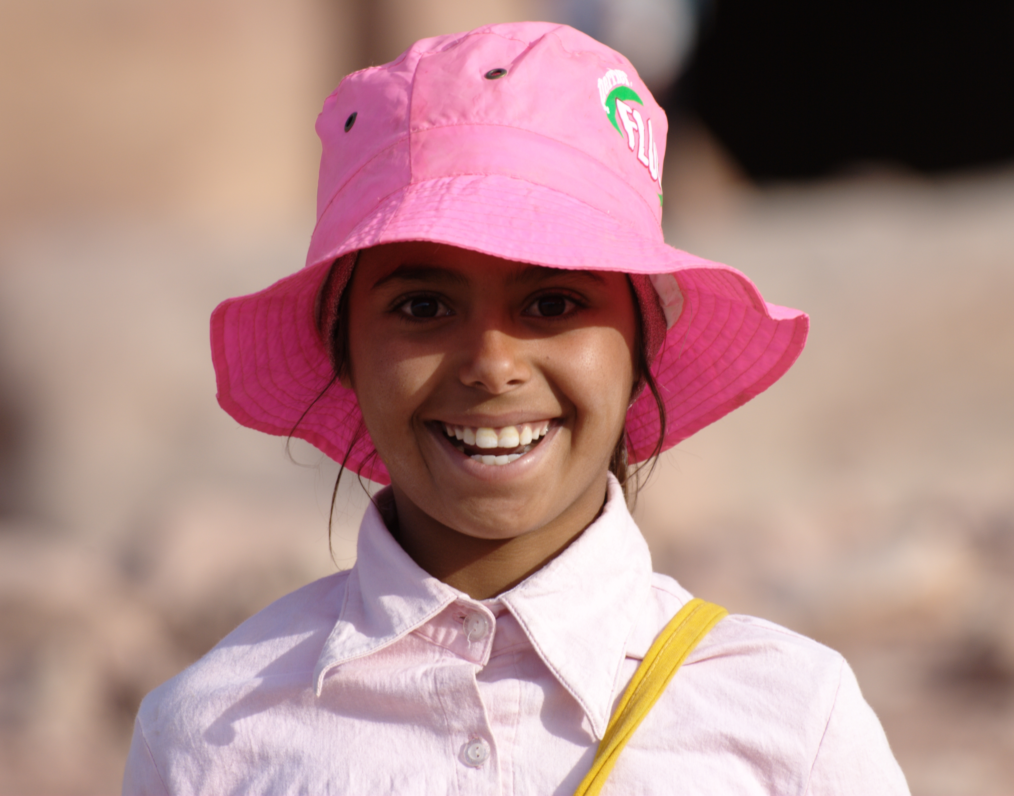 A girl with a beautiful smile