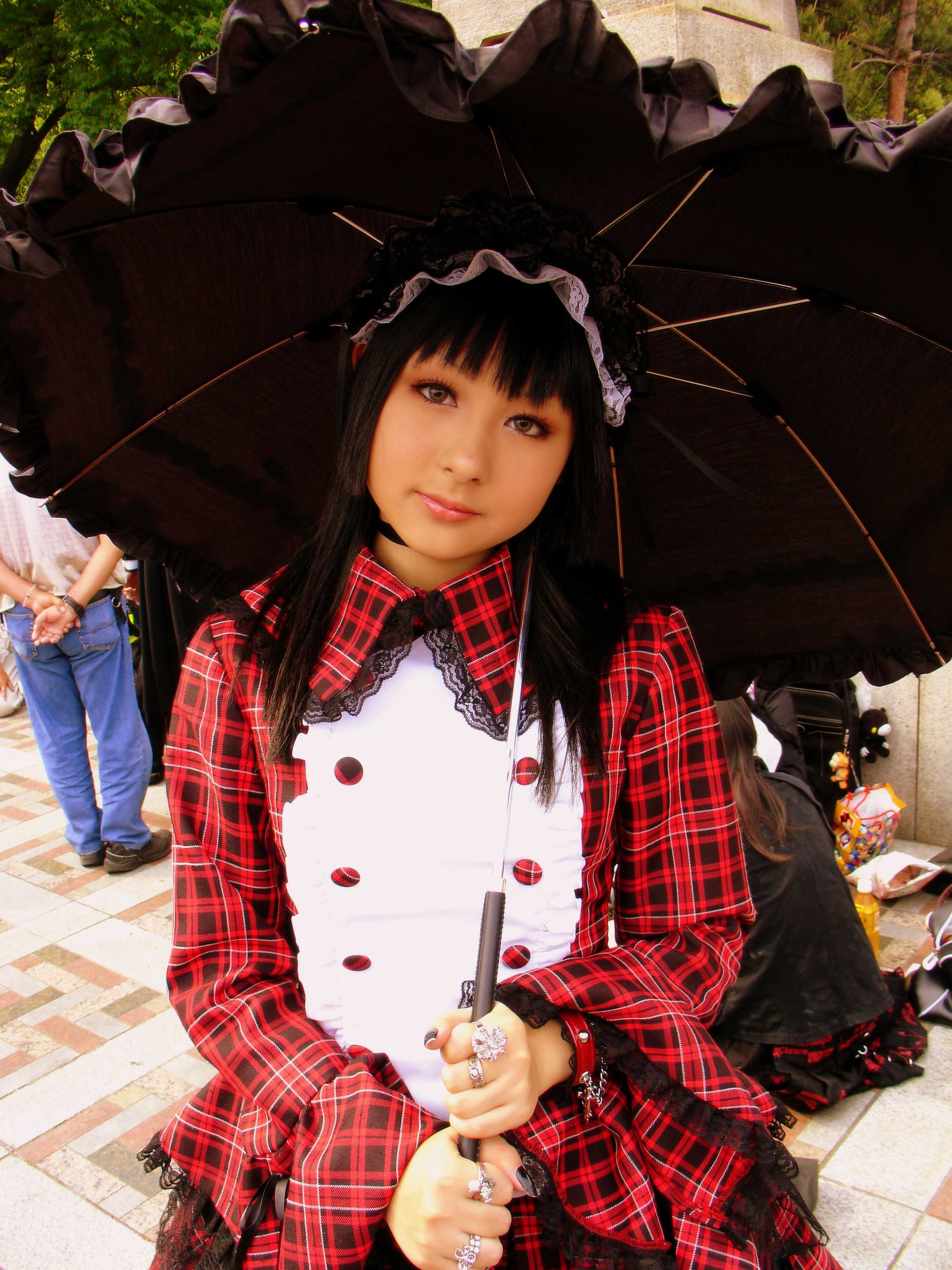 A girl with a lolita fashion