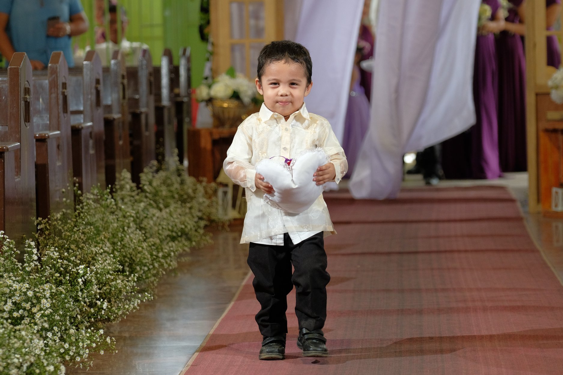 a ring bearer boy