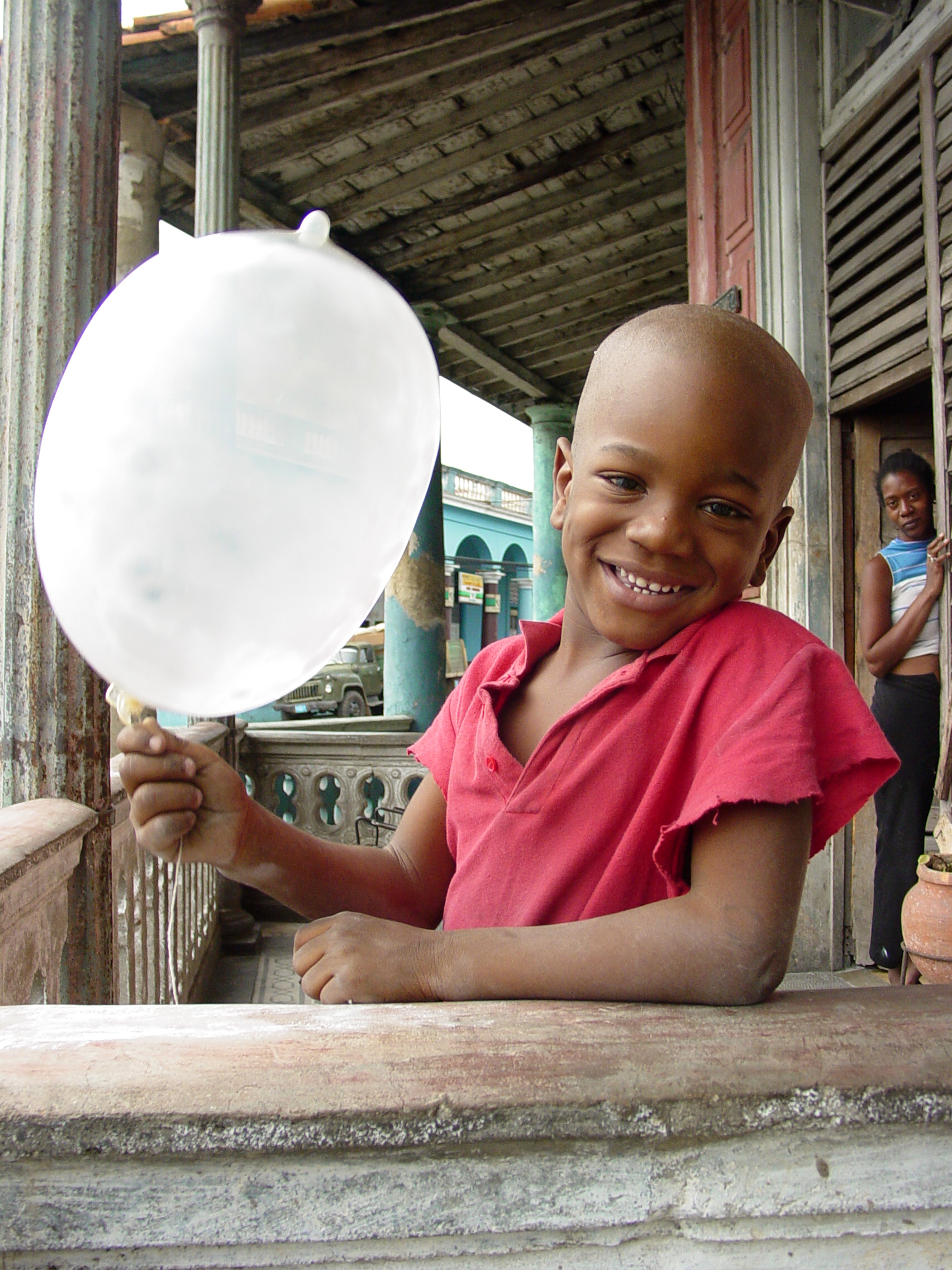 Boy Plays with Balloon That Isn't - Pinar del Rio - Cuba