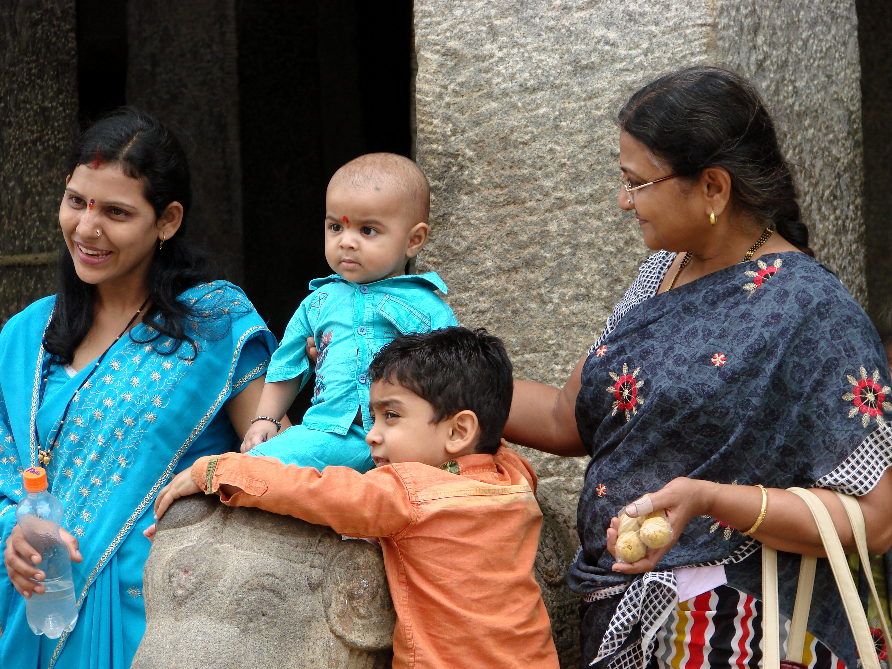 Family at Maharajah's Palace - Mysore - INdia