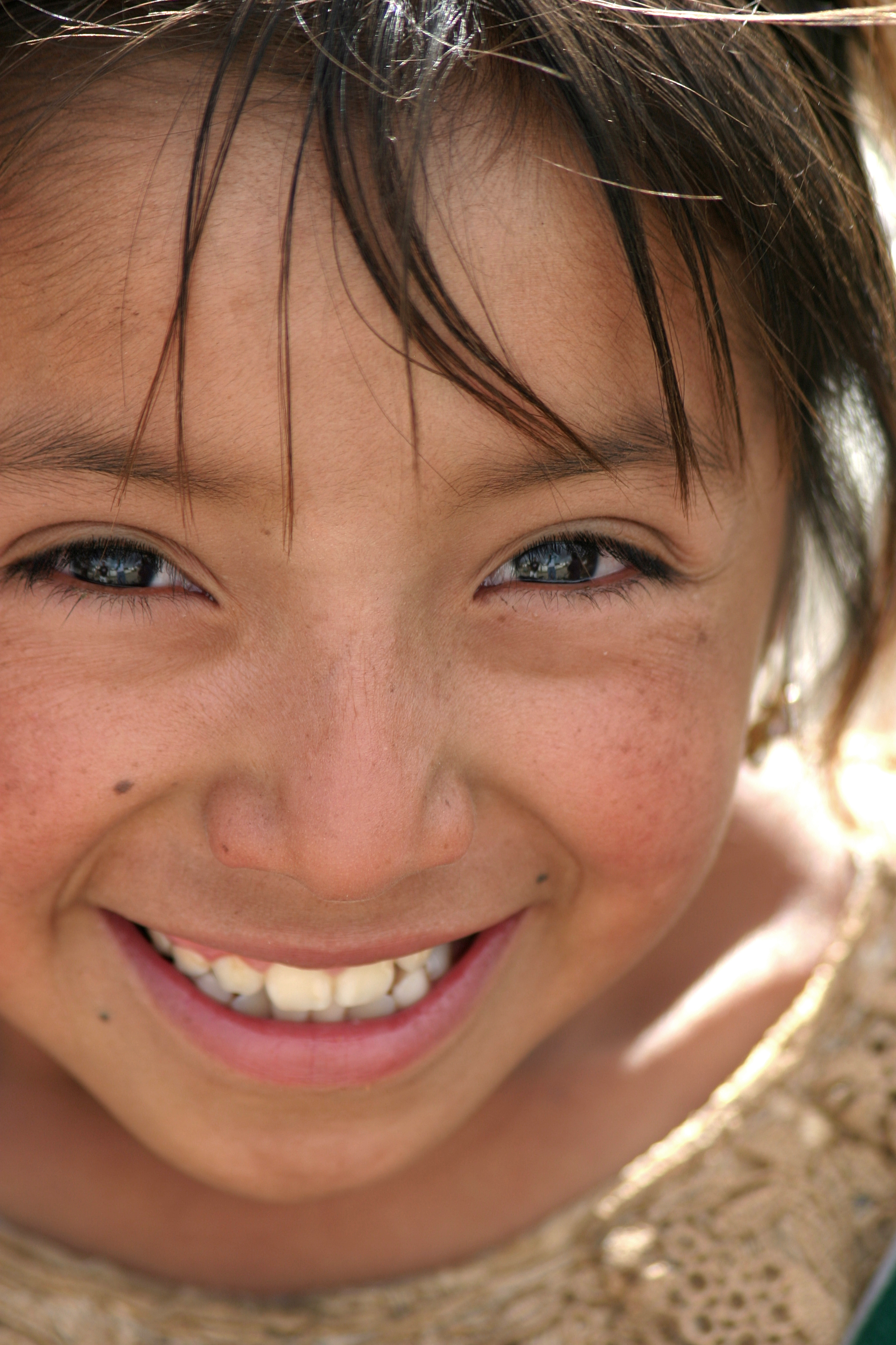 Girl at the River Near Momostenango