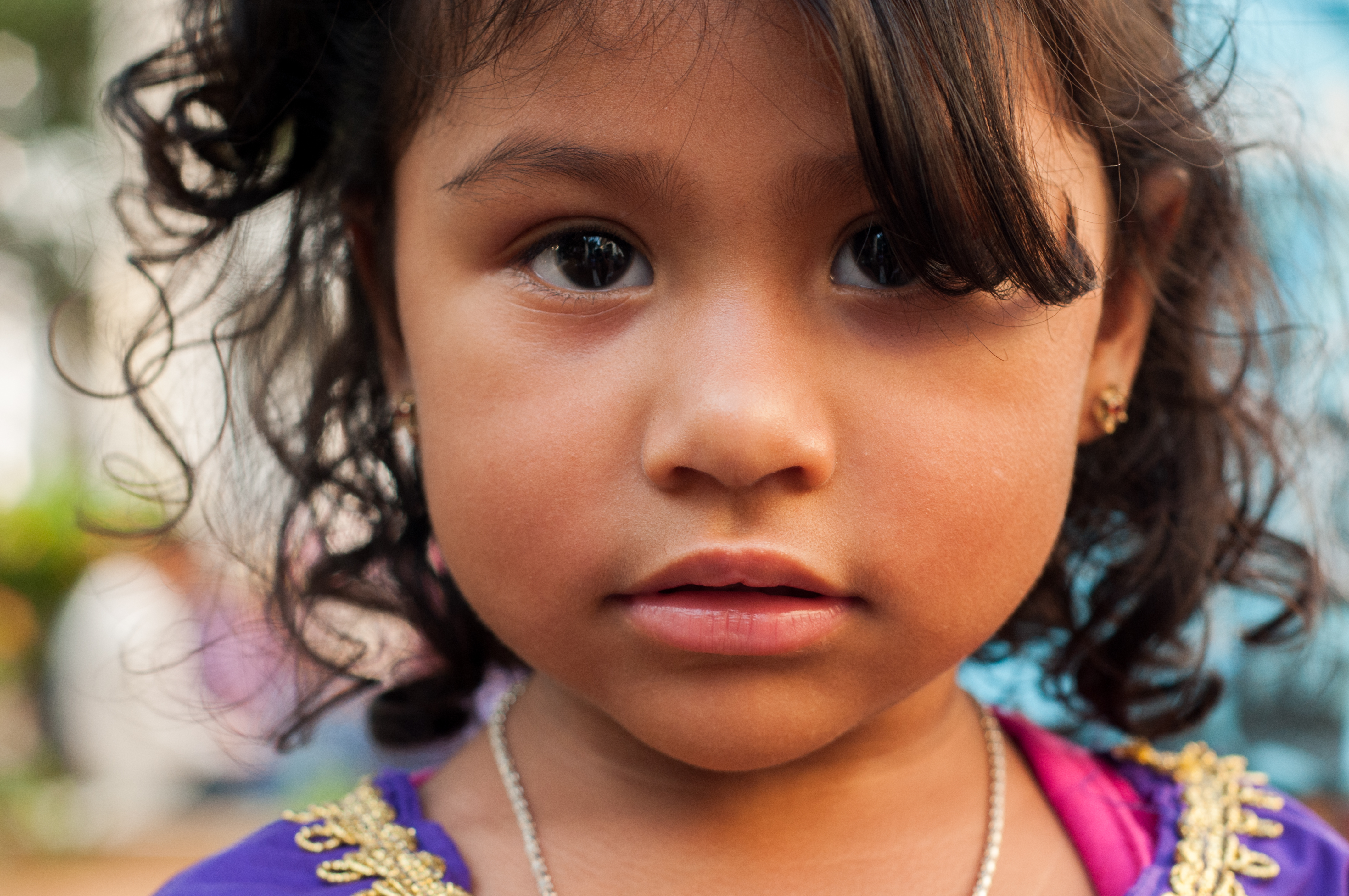 Girl dressed Nazarene