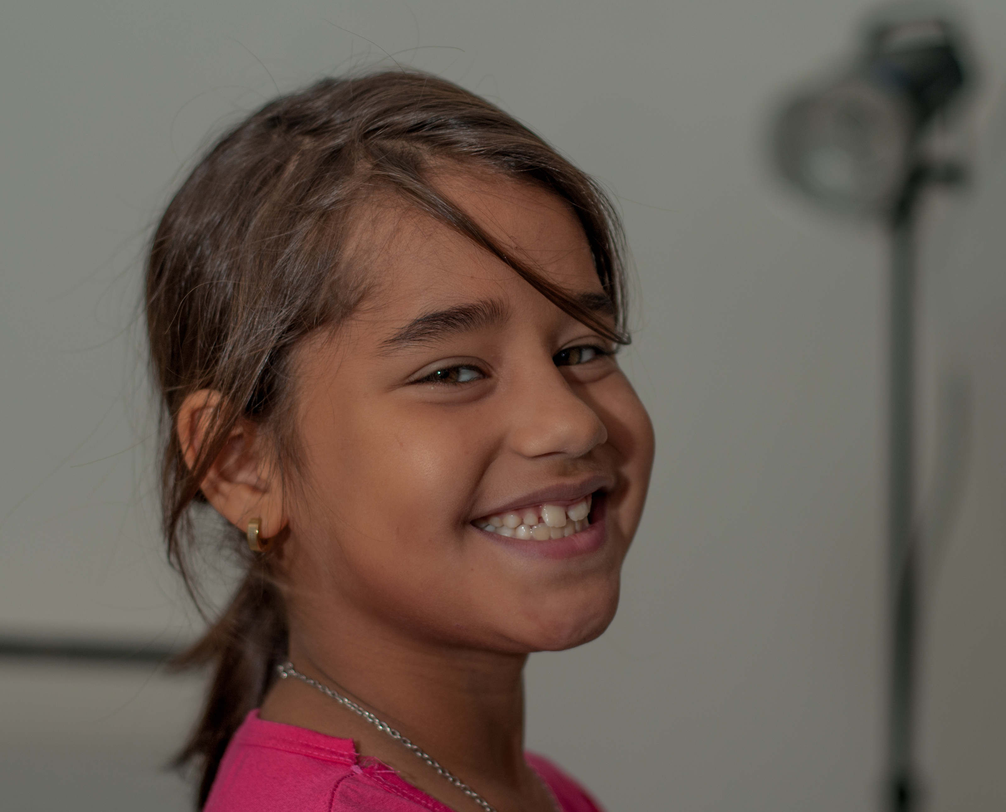 Girl smiling
