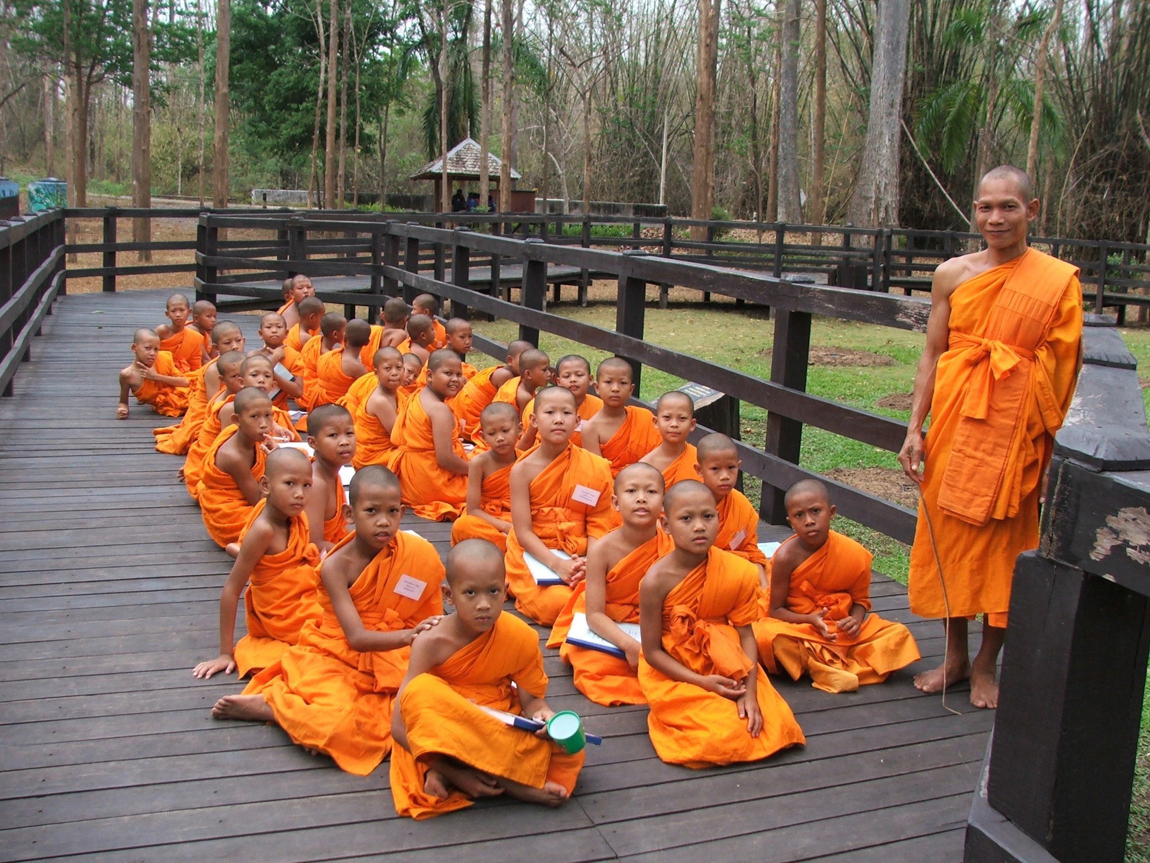 Novice in the Buddhist religion group