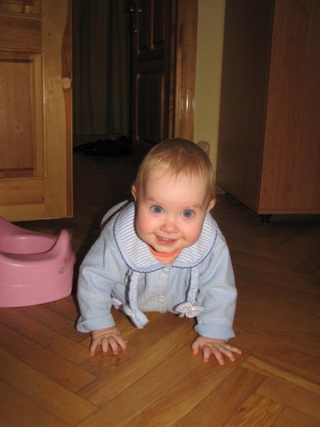 A smiling baby kid girl, picture 033