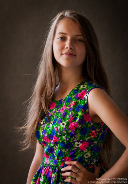 a cute 15-year old girl photographed in July 2015, picture 17