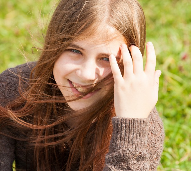 a cute young girl photographed in October 2014, picture 8