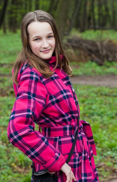 an amazingly beautiful Catholic 12-year-old girl photographed in April 2014, picture 11