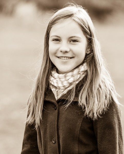 an amazingly beautiful young Catholic girl photographed in October 2014, picture 2, black and white