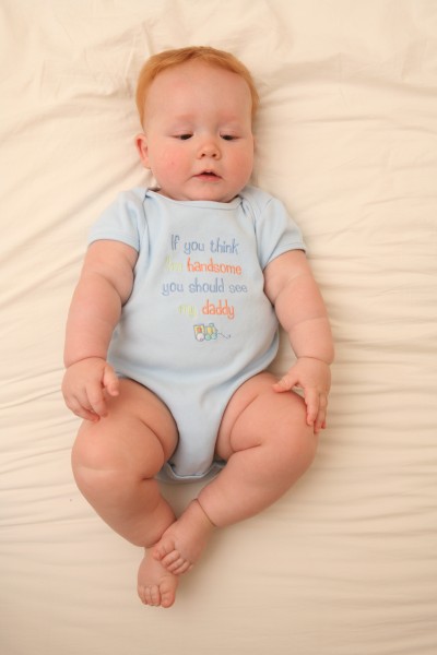 Baby in an infant bodysuit