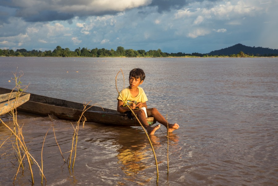 Fishing boy in Laos 4