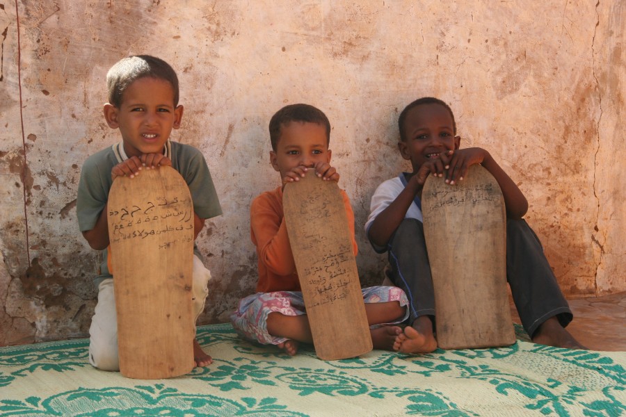 Madrasah pupils in Mauritania