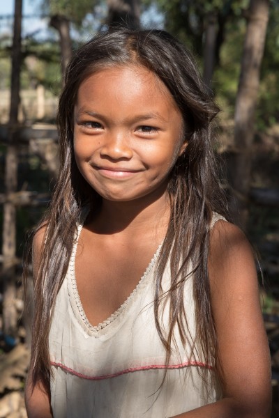 Smiling Lao girl in the sunshine