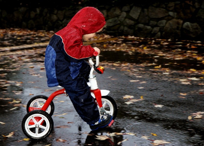 Trike in the Rain