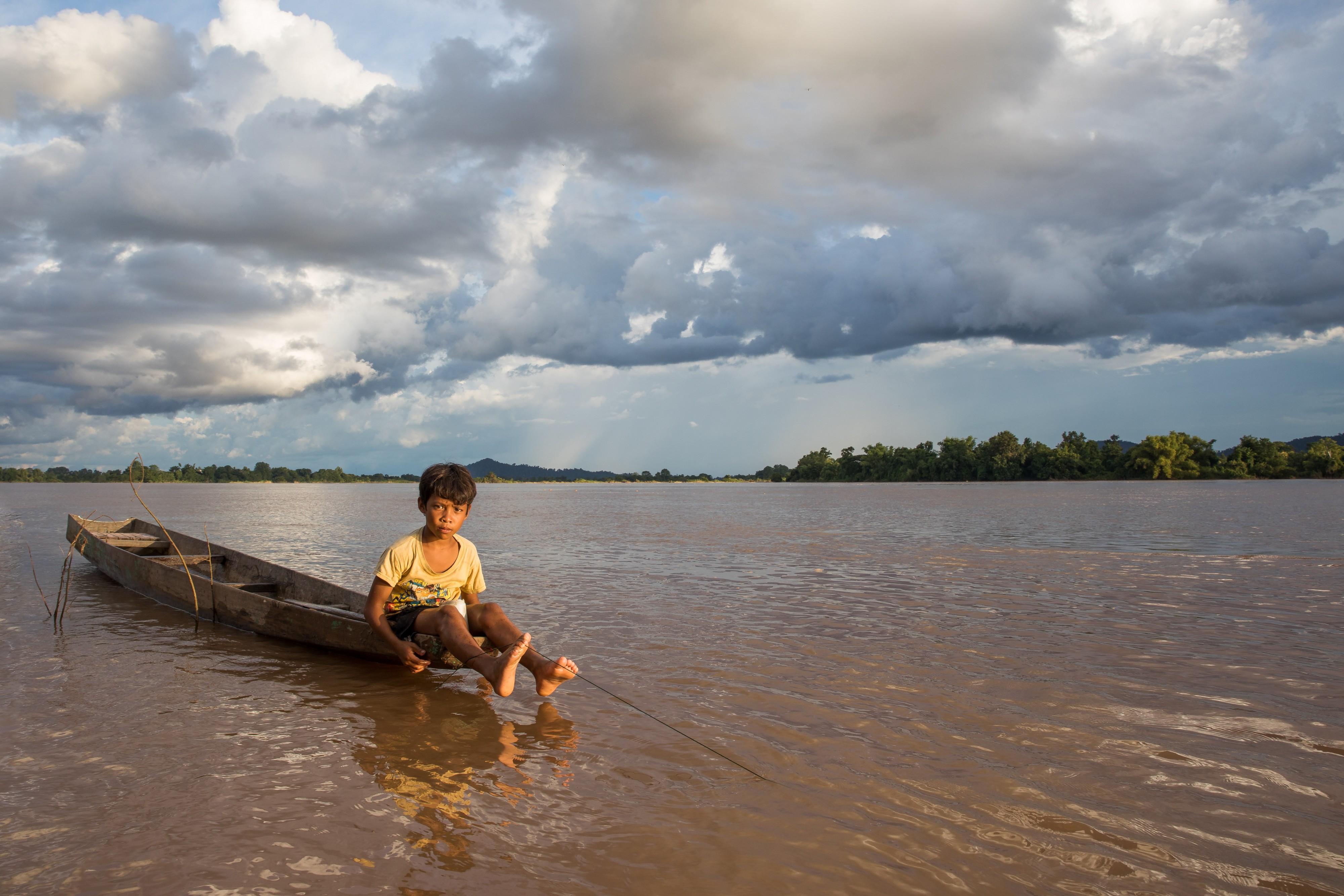 Fishing boy in Laos 5