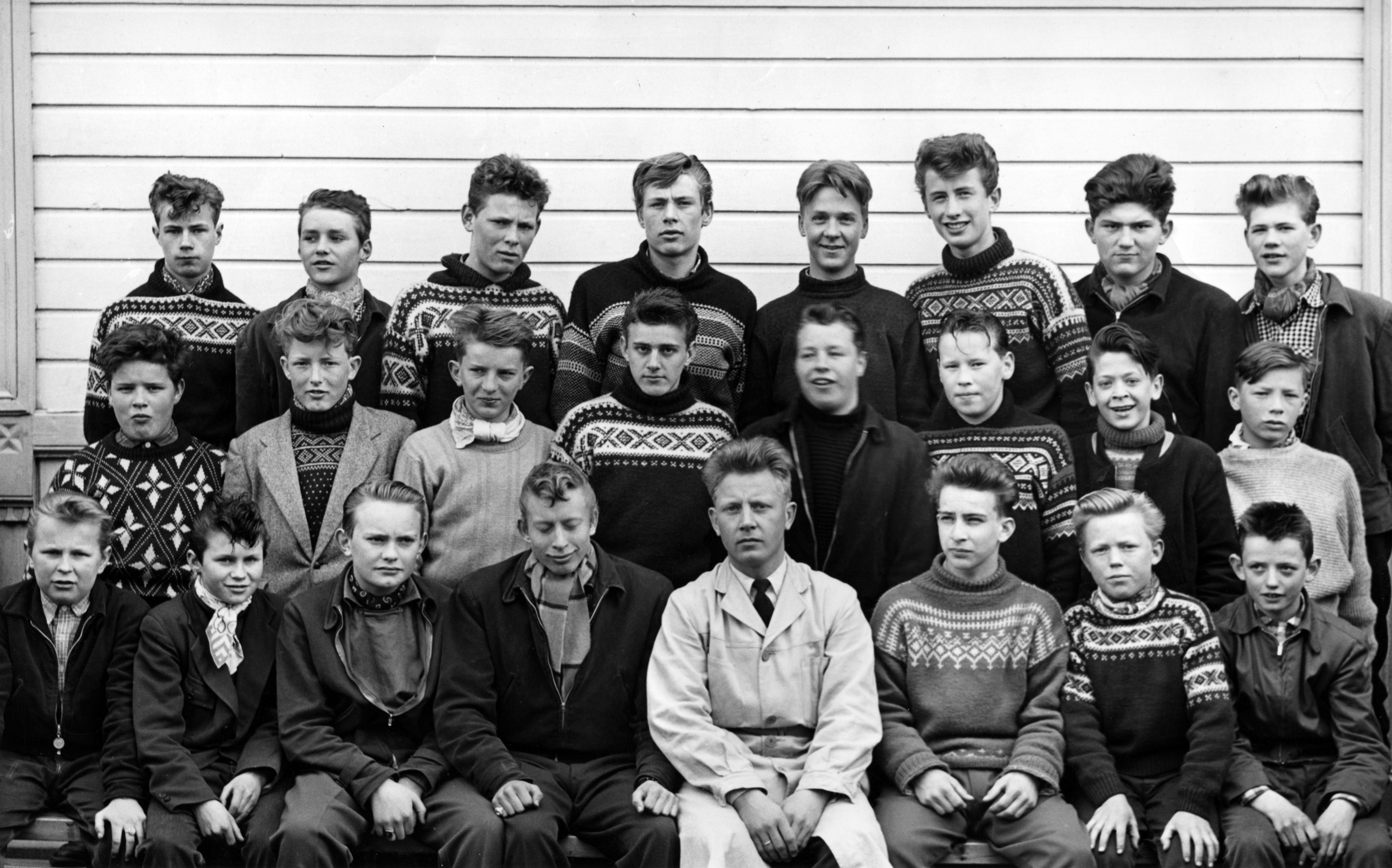 Trondheim Framhaldsskole, Klasse E 1956-57 (4525571944)