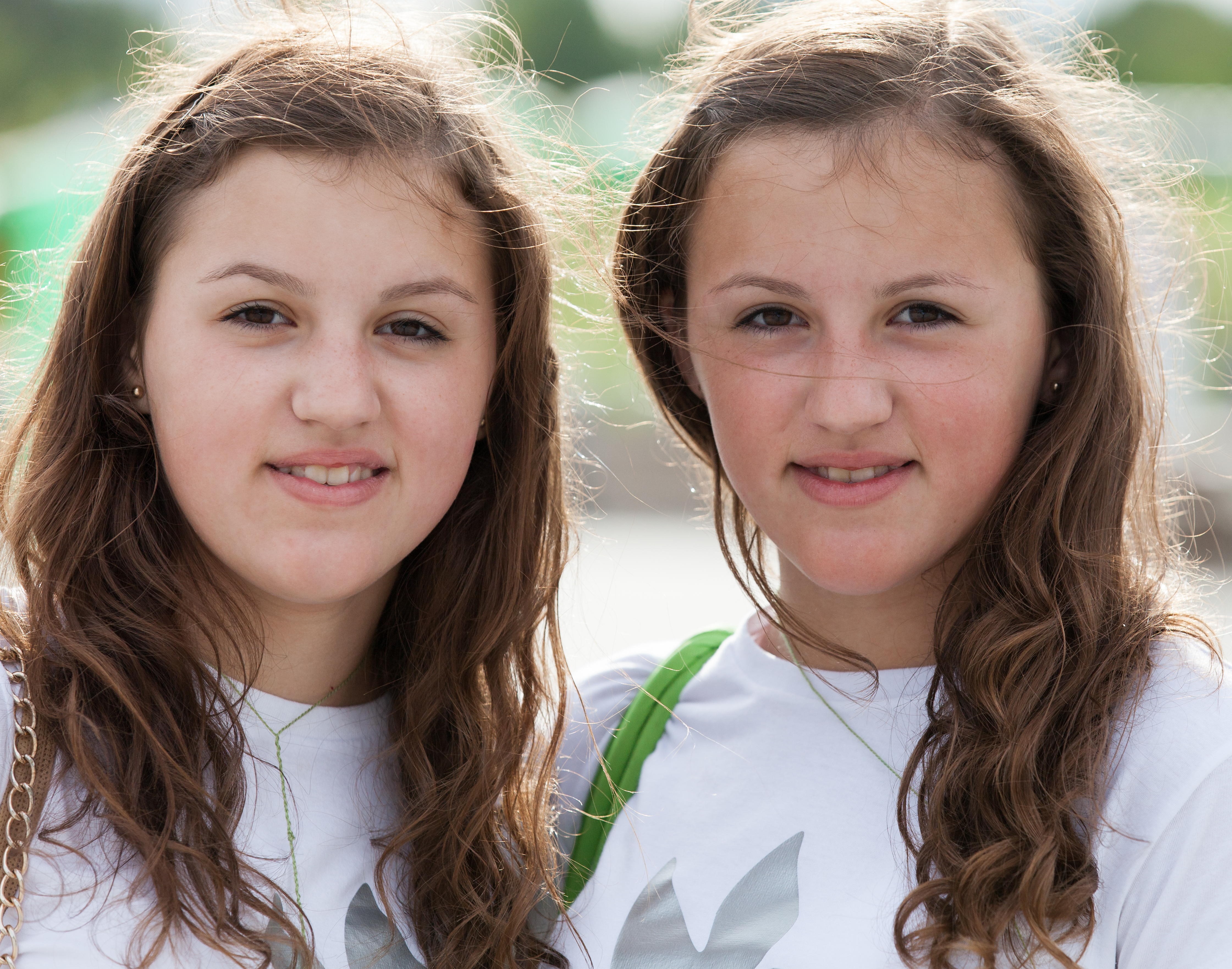 two girls photographed in July 2014