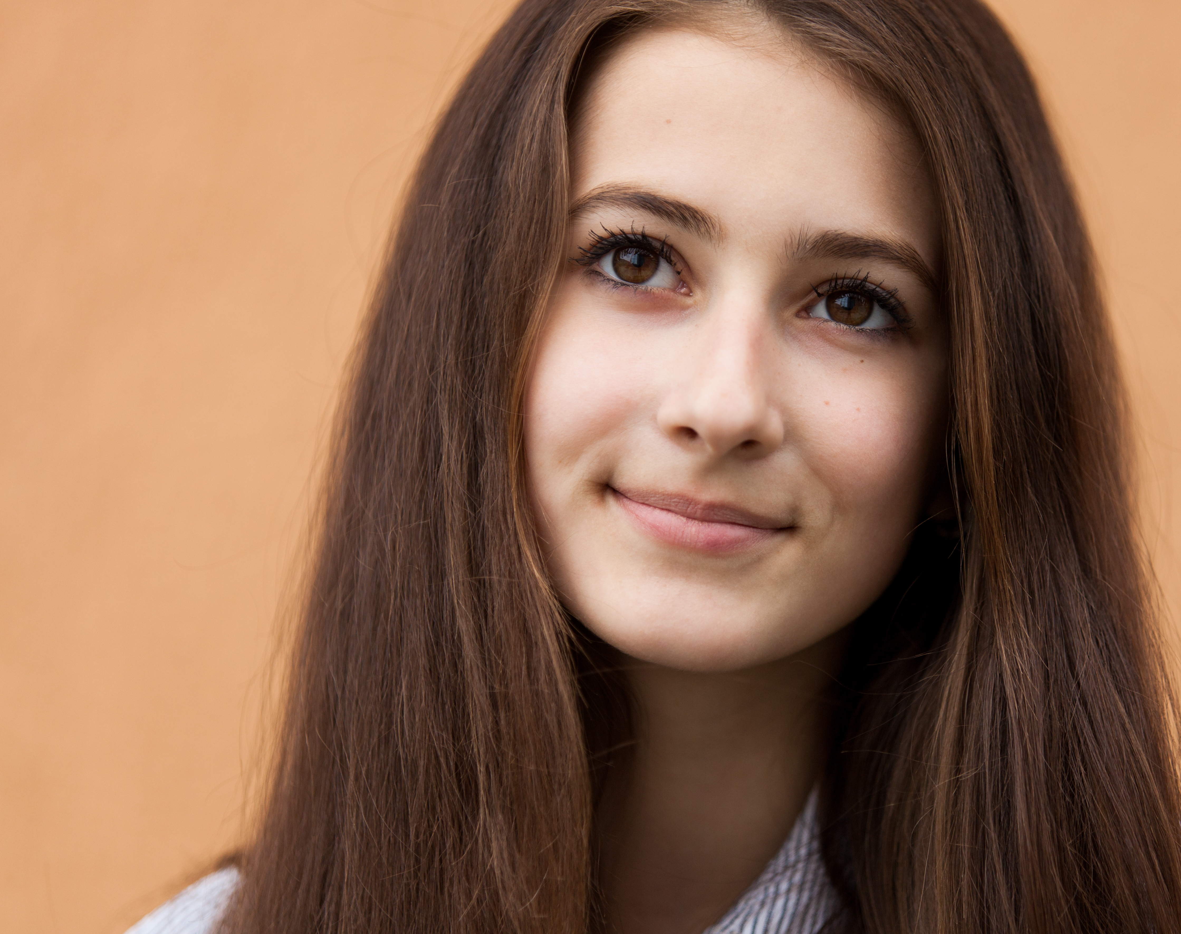 a 13-year-old brunette girl photographed in May 2015, picture 5