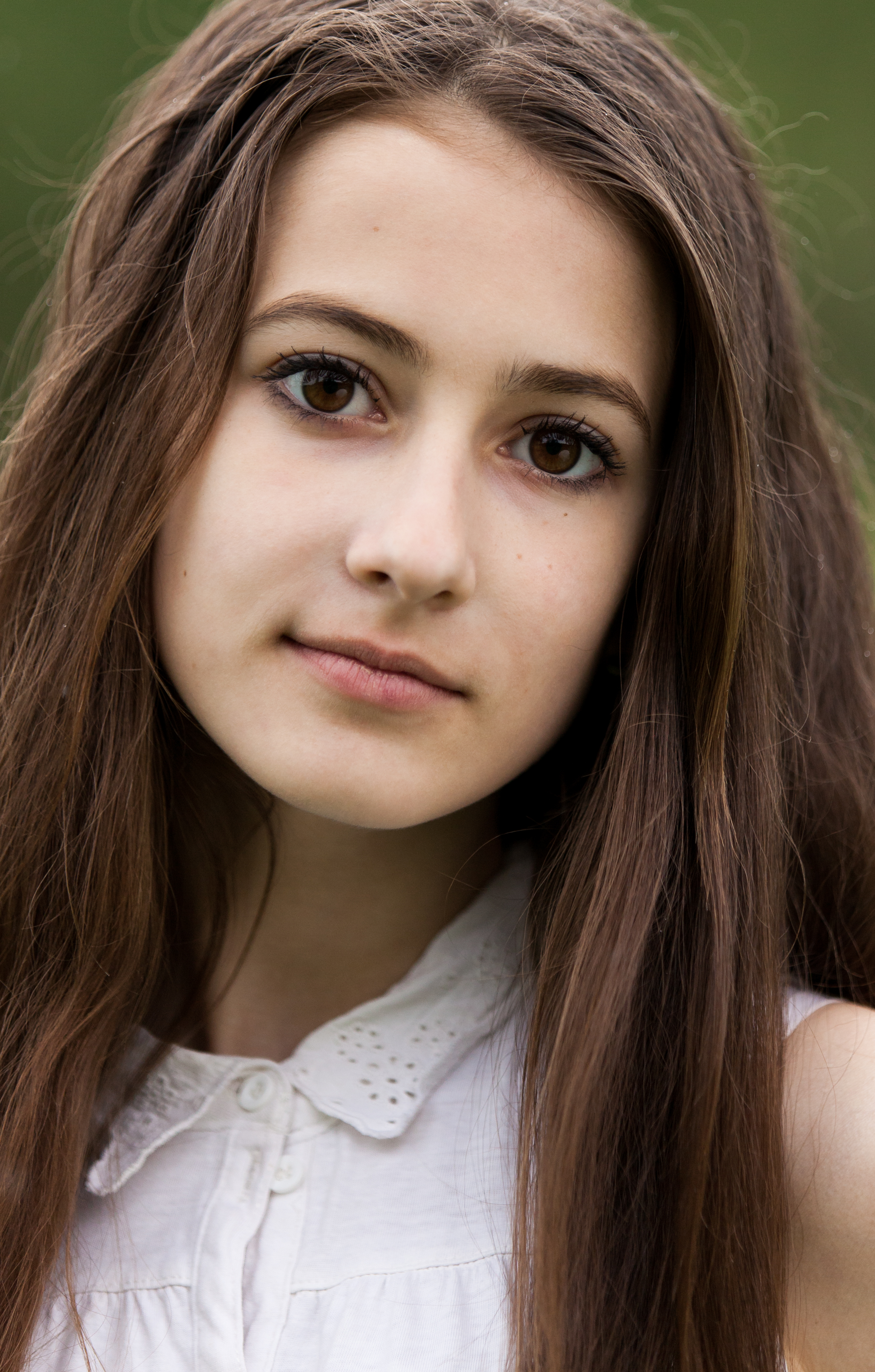 a 13-year-old brunette girl photographed in May 2015, picture 15