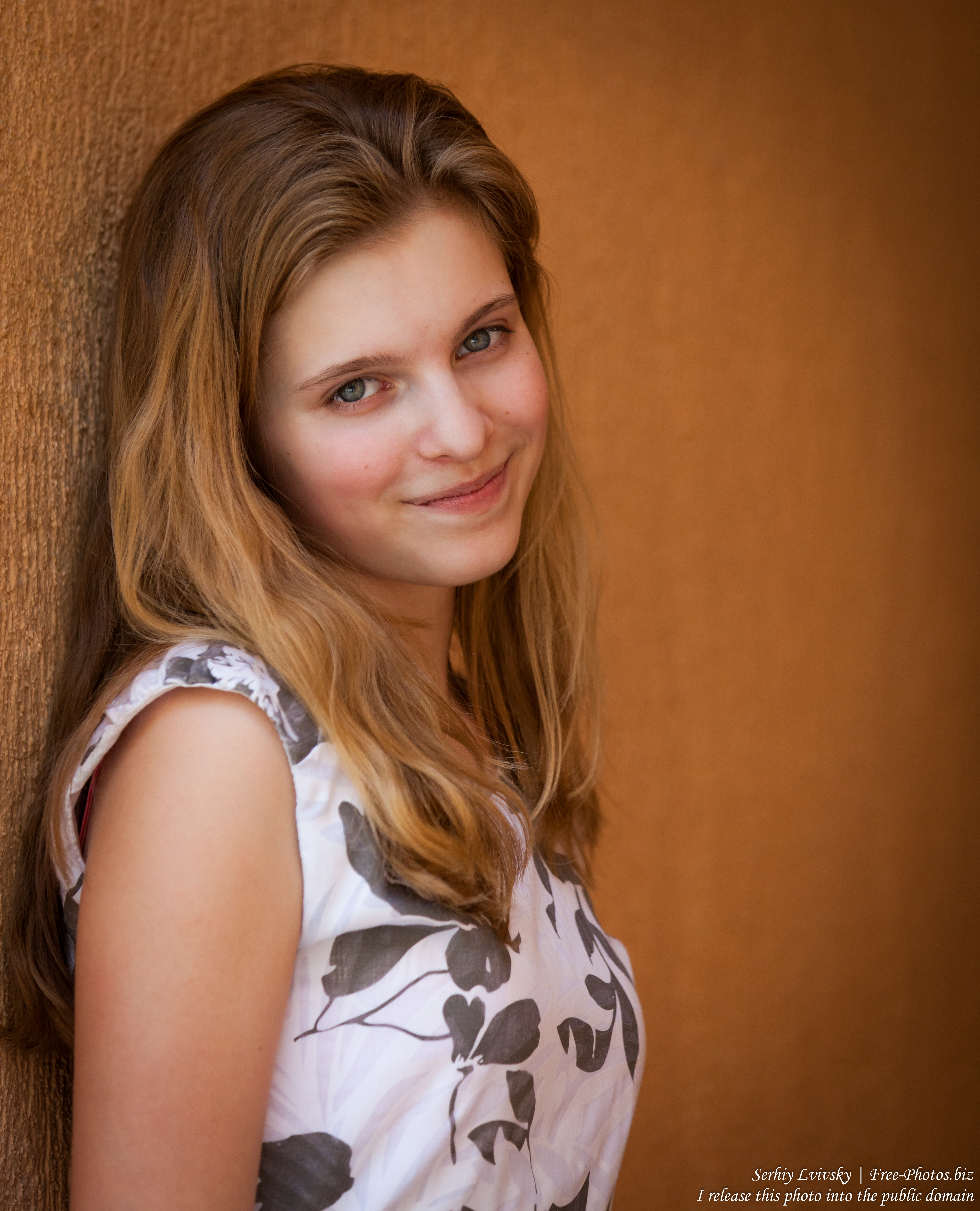 a 14-year-old blond Roman-Catholic girl photographed in July 2015, picture 14