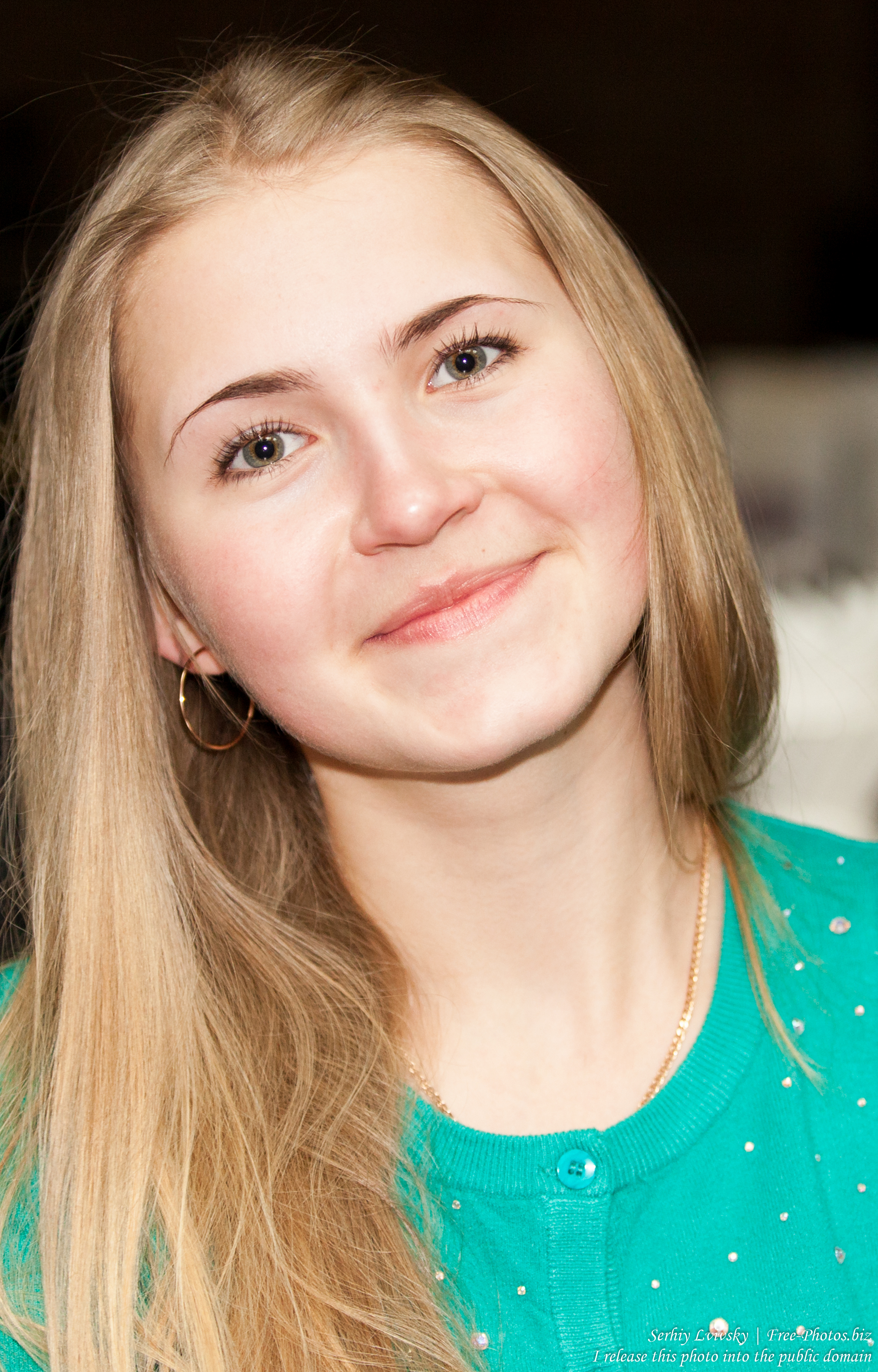 a beautiful 19-year-old Catholic blond girl photographed in February 2015, picture 13