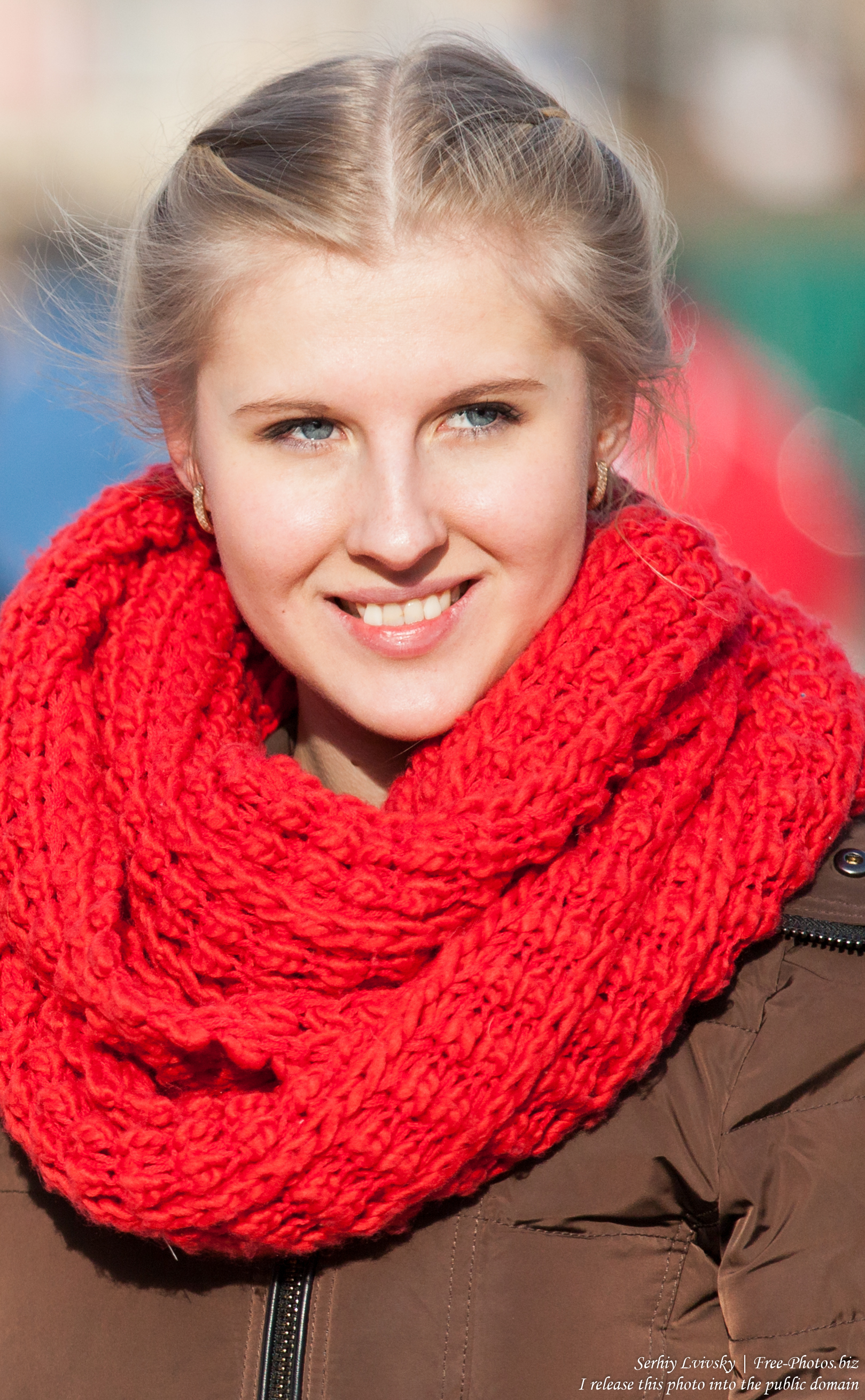 a beautiful blond girl photographed in January 2015, picture 6