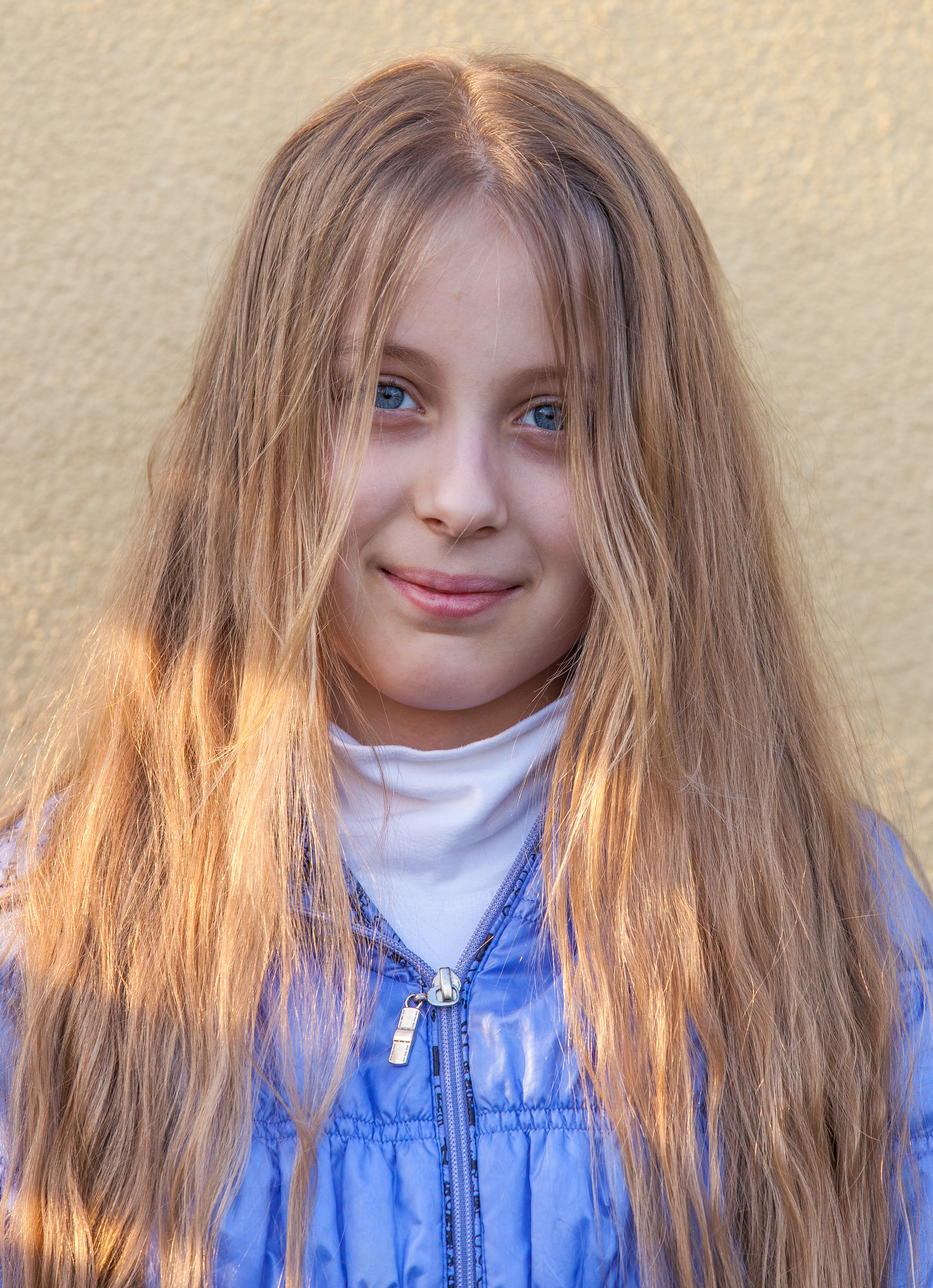 a blond long-haired Roman-Catholic girl photographed in April 2014, portrait 6 out of 11