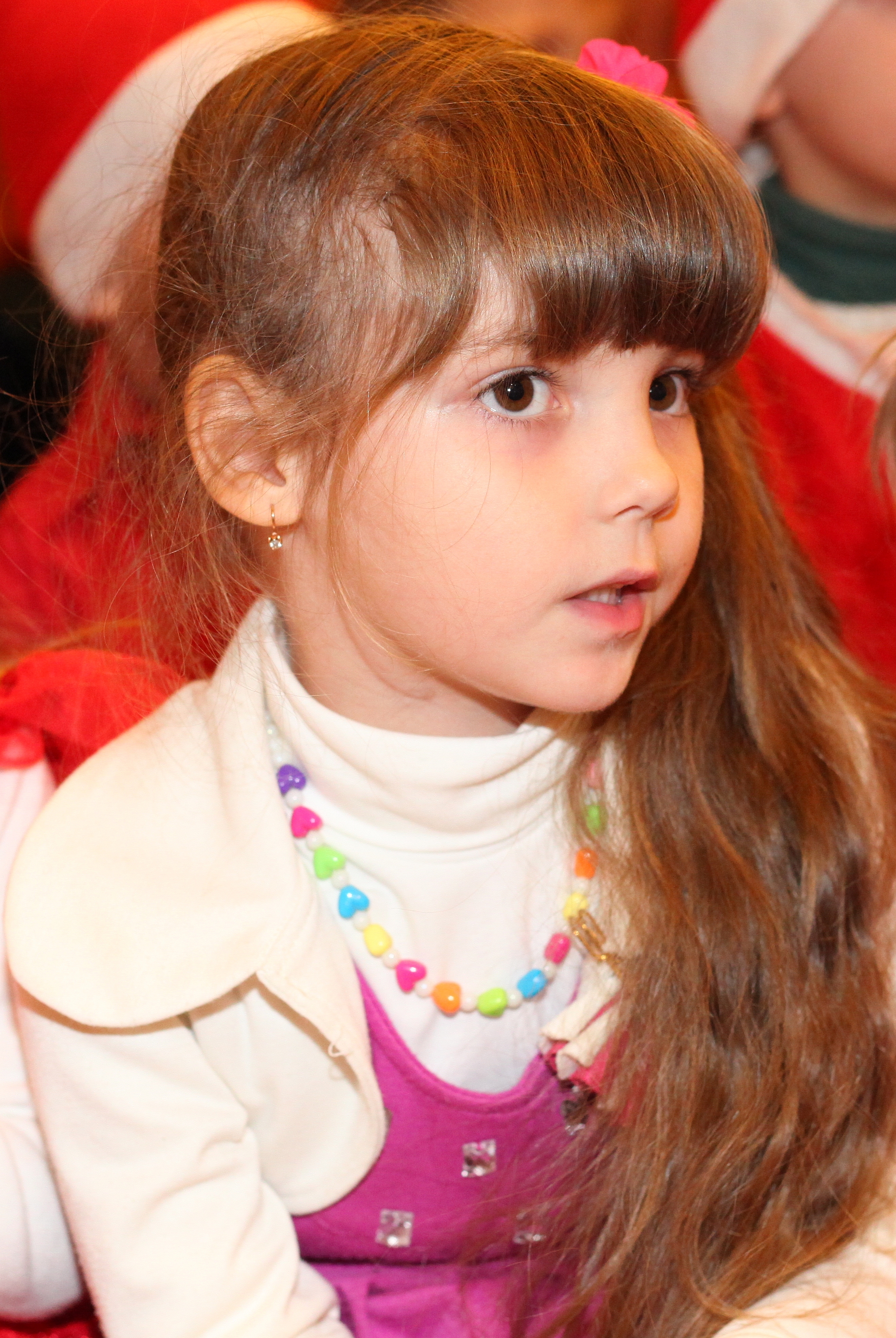 a beautiful Catholic girl at st. Nicholas day celebration in a Catholic kindergarten, photo 9