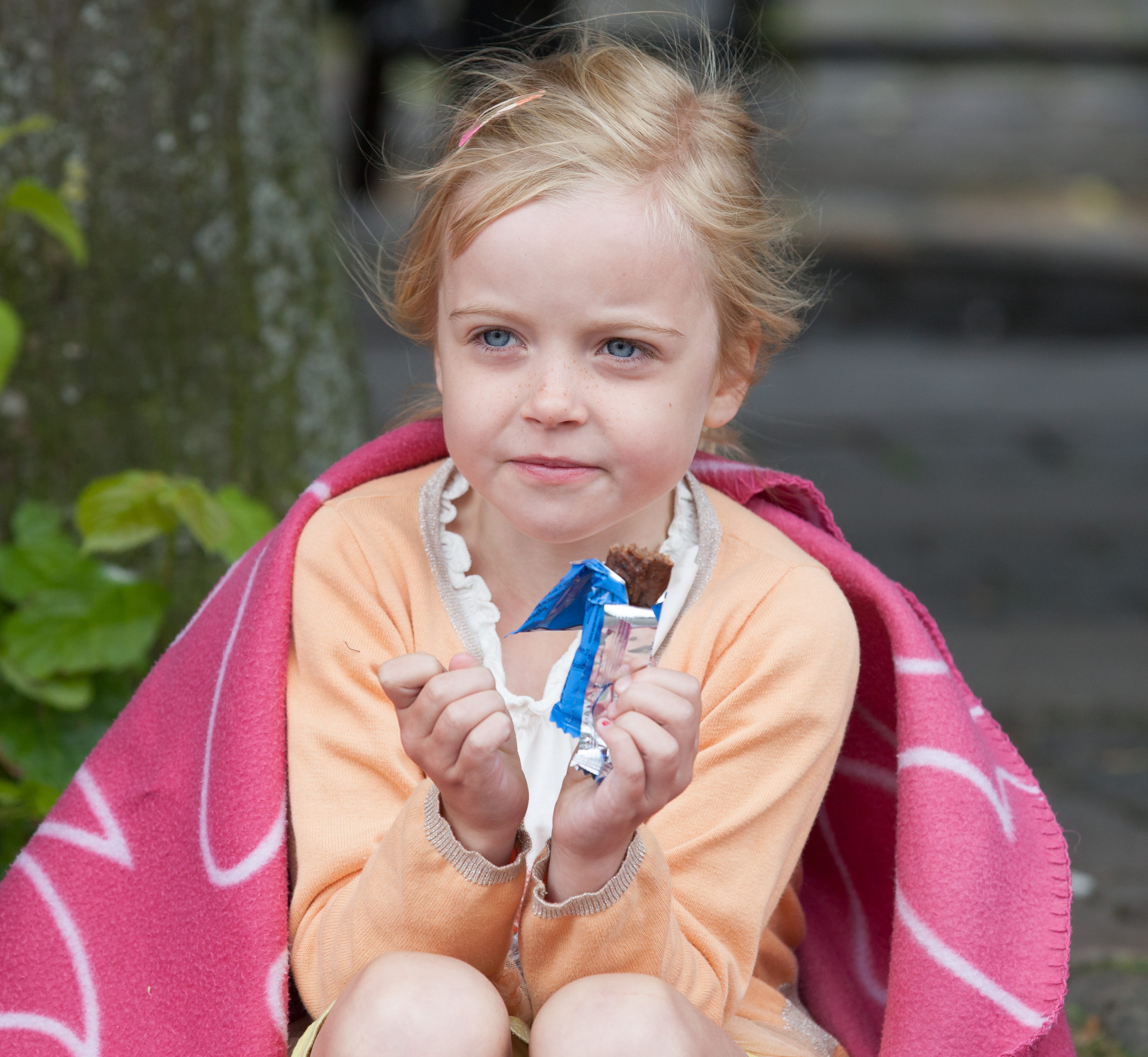 a cute fair-haired girl in Copenhagen, Denmark, in June 2014, picture 34