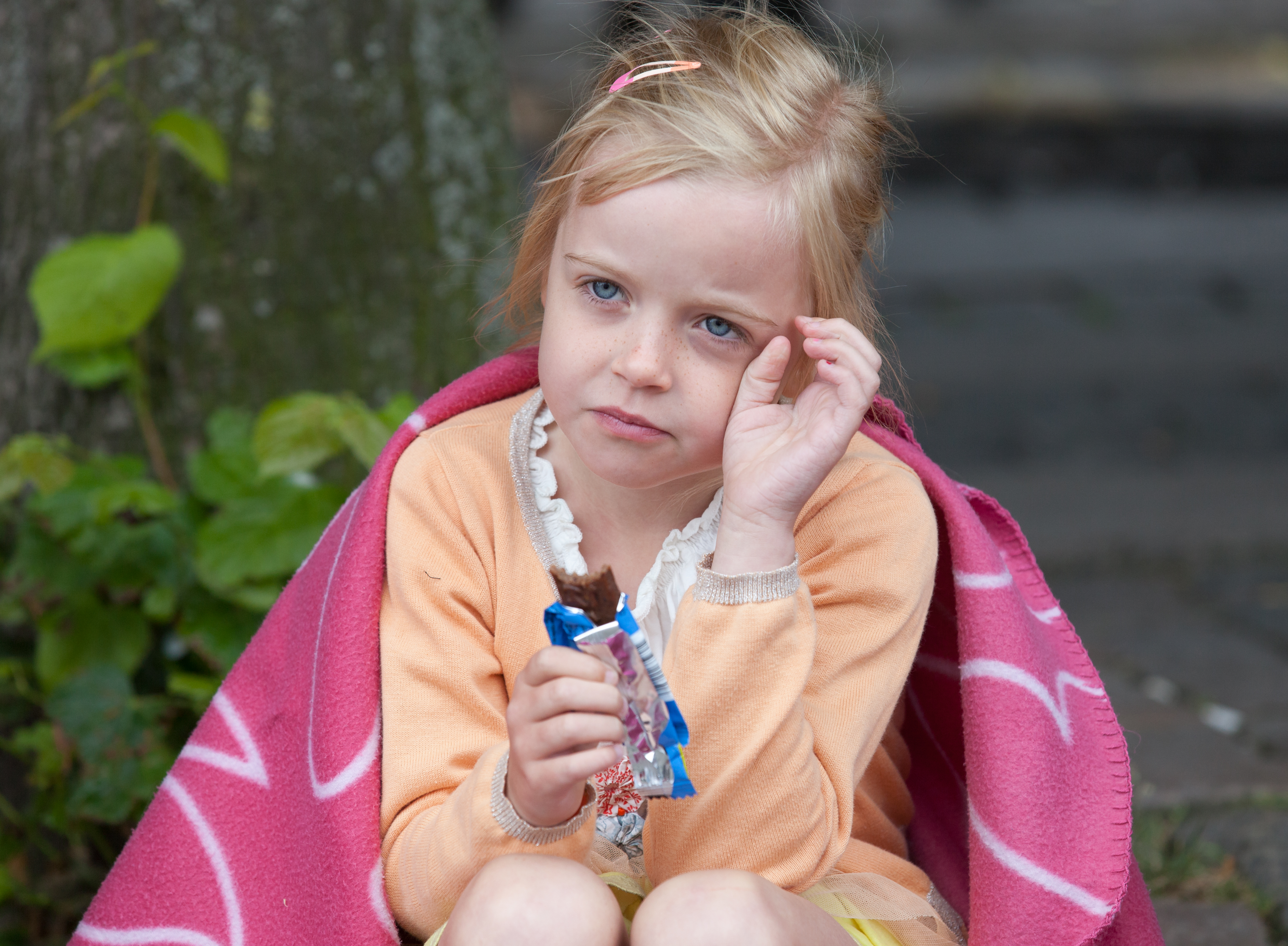 a cute fair-haired girl in Copenhagen, Denmark, in June 2014, picture 36