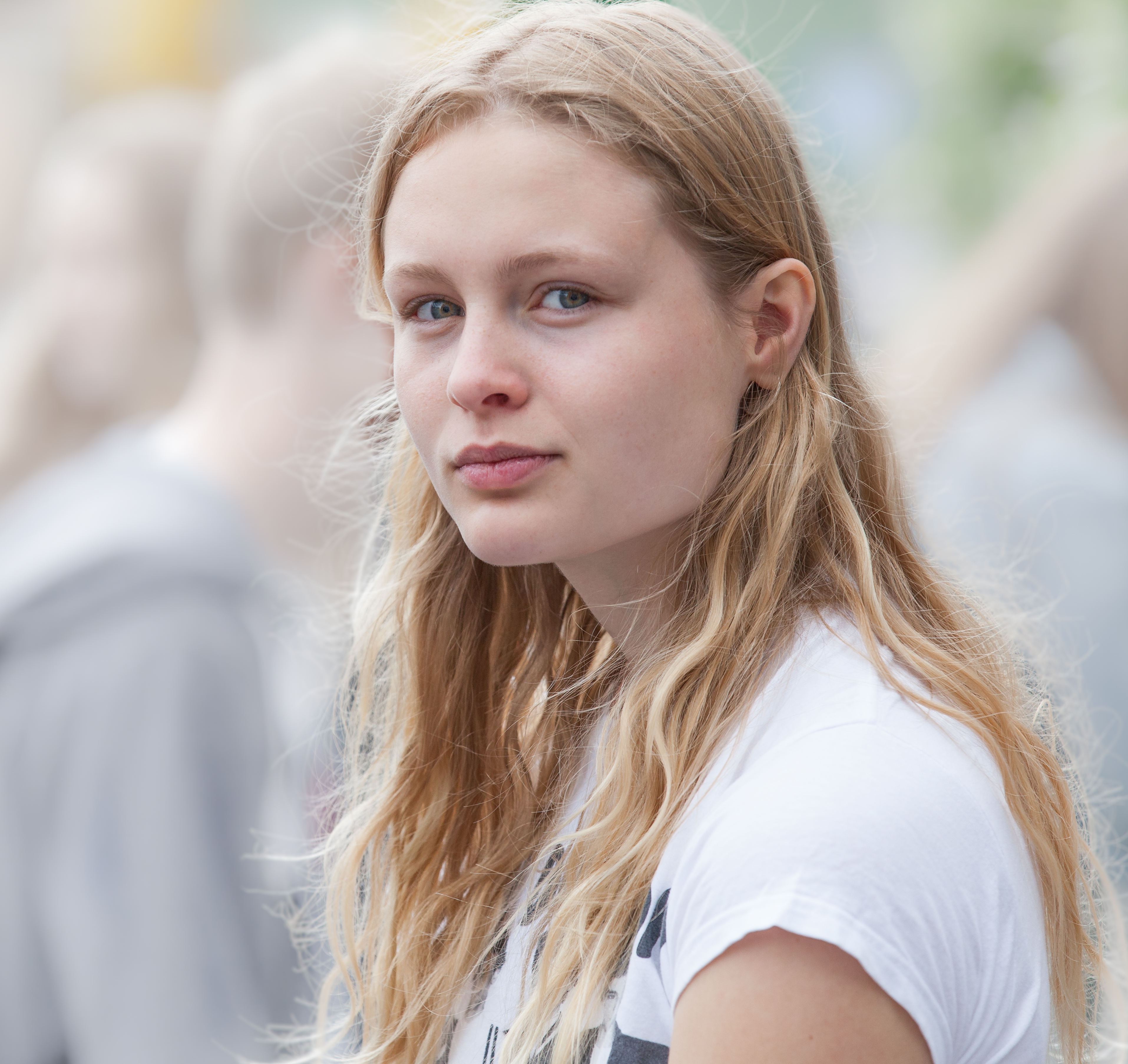 a creation of God - a cute fair-haired girl in Copenhagen, Denmark, in June 2014, picture 37